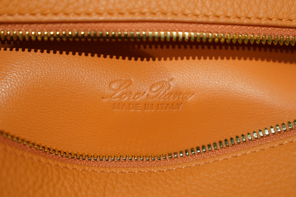 Loro Piana | Extra-Pocket-L19 – Leather – Orange – Gold Hardware