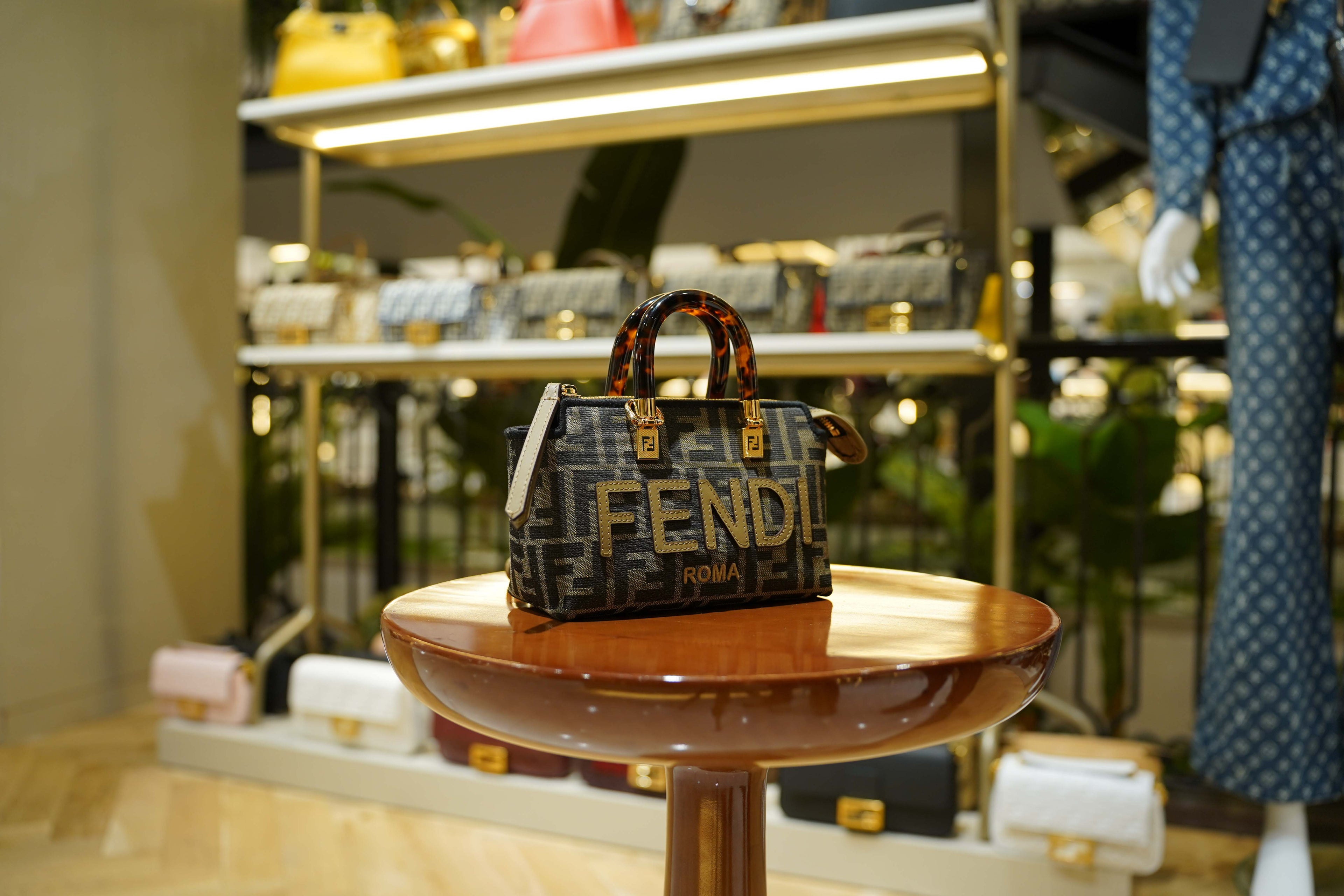 Fendi | By The Way Bag – Canvas – Brown – Gold Hardware