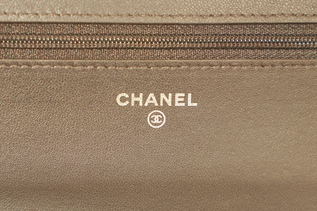 Chanel | Wallet on Chain – Lambskin – Grey – Gold Hardware