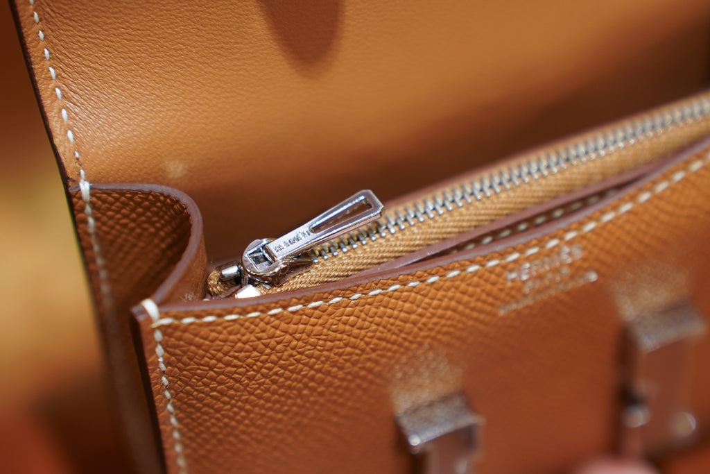 Hermes | Constance Slim Wallet – Epsom – Brown – Silver Hardware