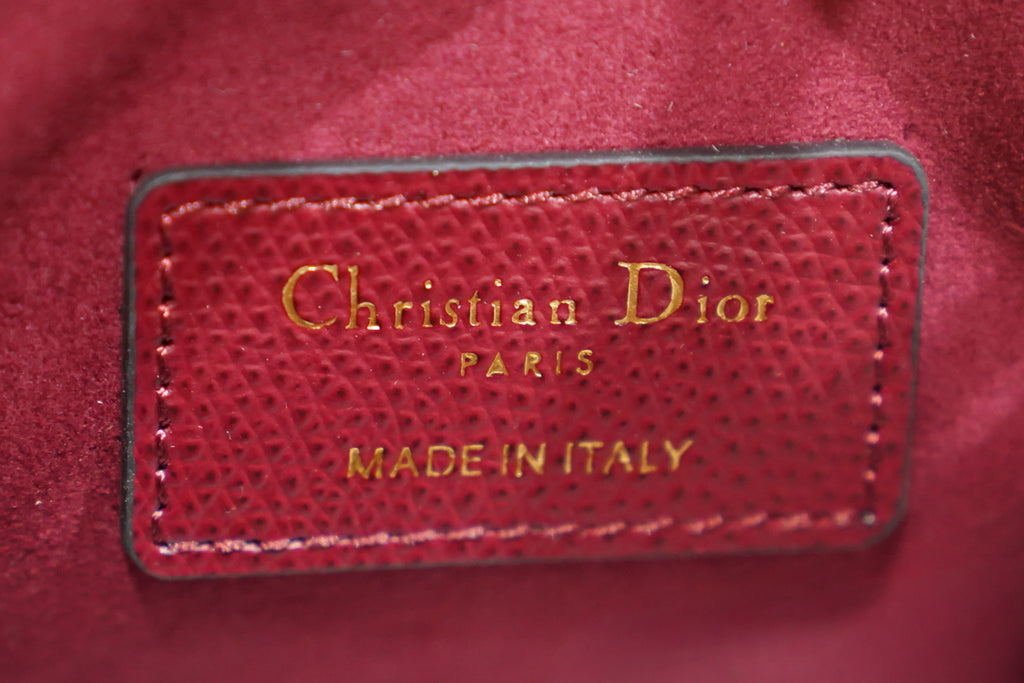 Dior | Saddle Bag (Small) – Leather – Bordeaux – Gold Hardware