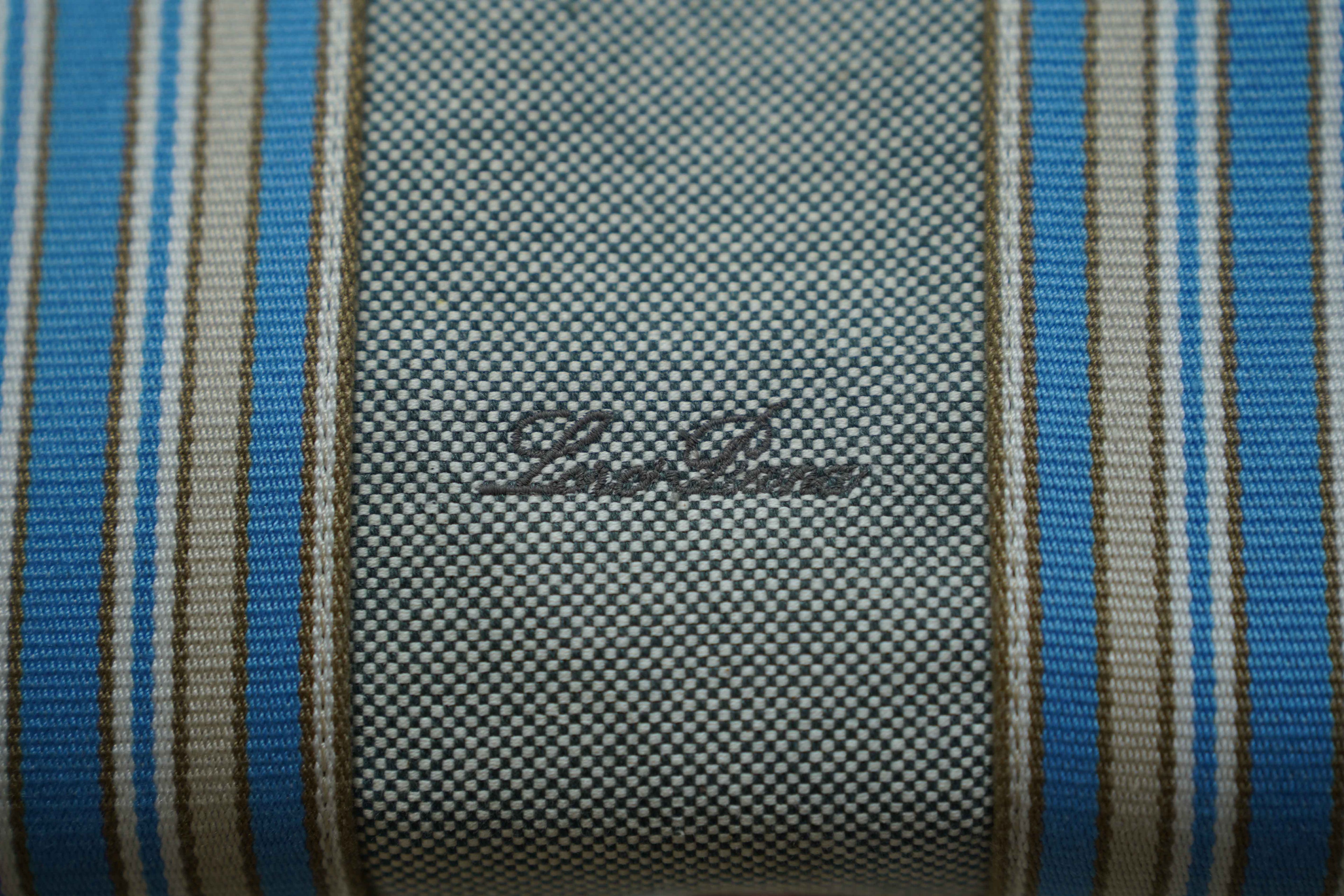 Loro Piana | The Suitcase Stripe (Mini) – Canvas – Grey – Silver Hardware
