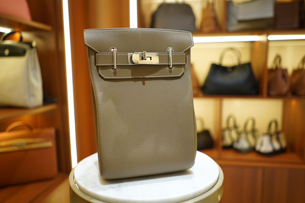 Hermes | Hac a Doc – Togo – Grey – Silver Hardware