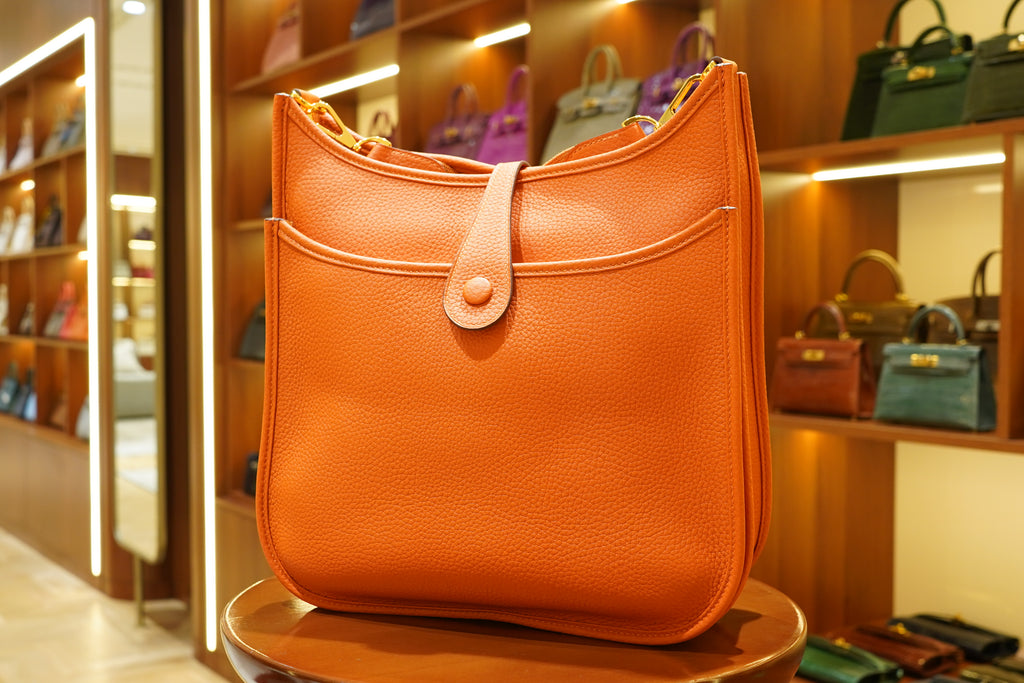 Hermes | Evelyne – Epsom – Orange – Gold Hardware