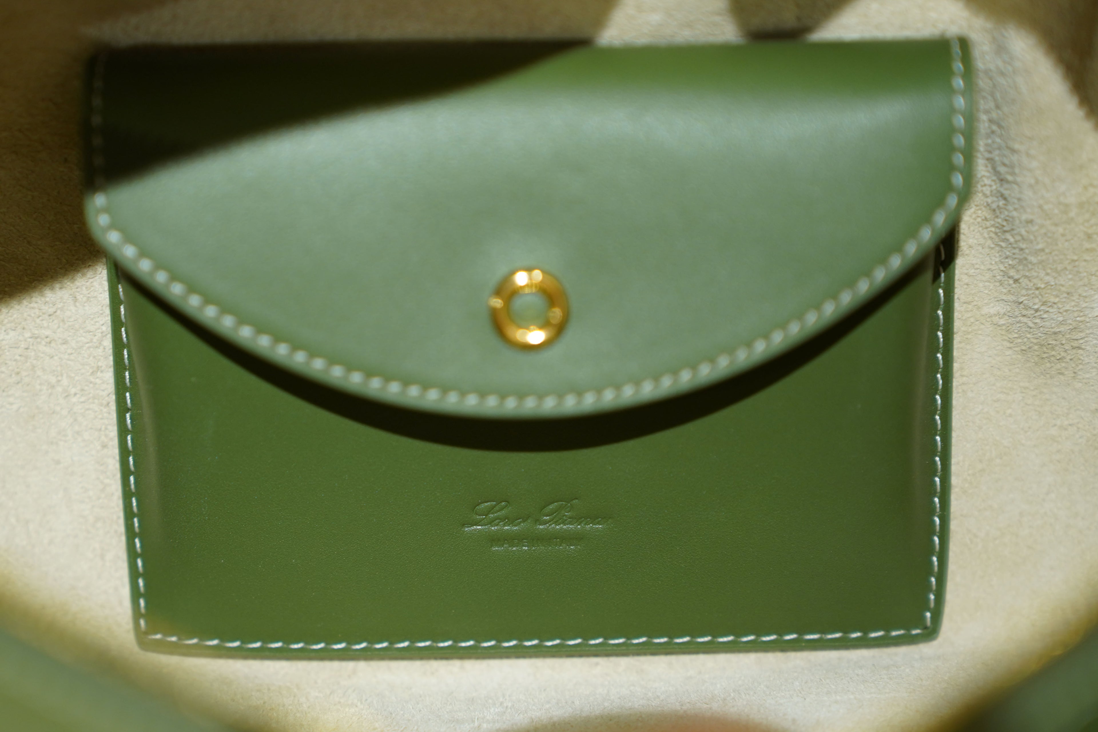 Loro Piana | Extra Bag L27 – Leather – Green – Gold Hardware