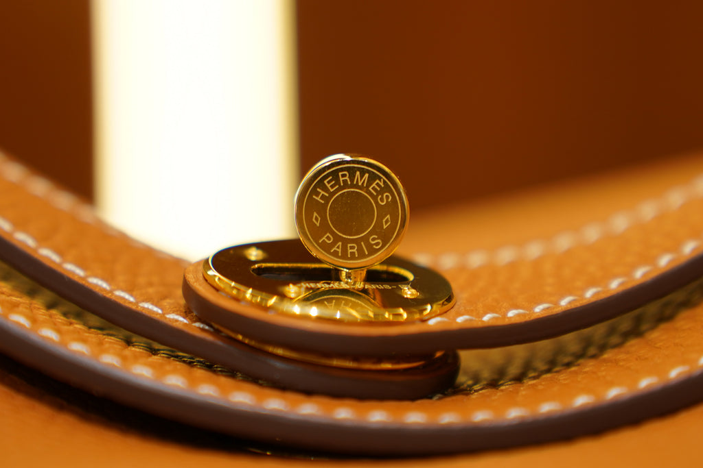 Hermes | Lindy Large – Togo – Tan – Gold Hardware