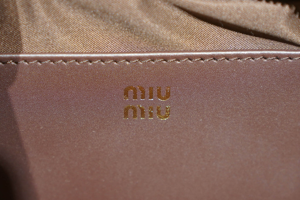 Miu Miu | Arcadie (Mini) – Leather – Brown – Gold Hardware