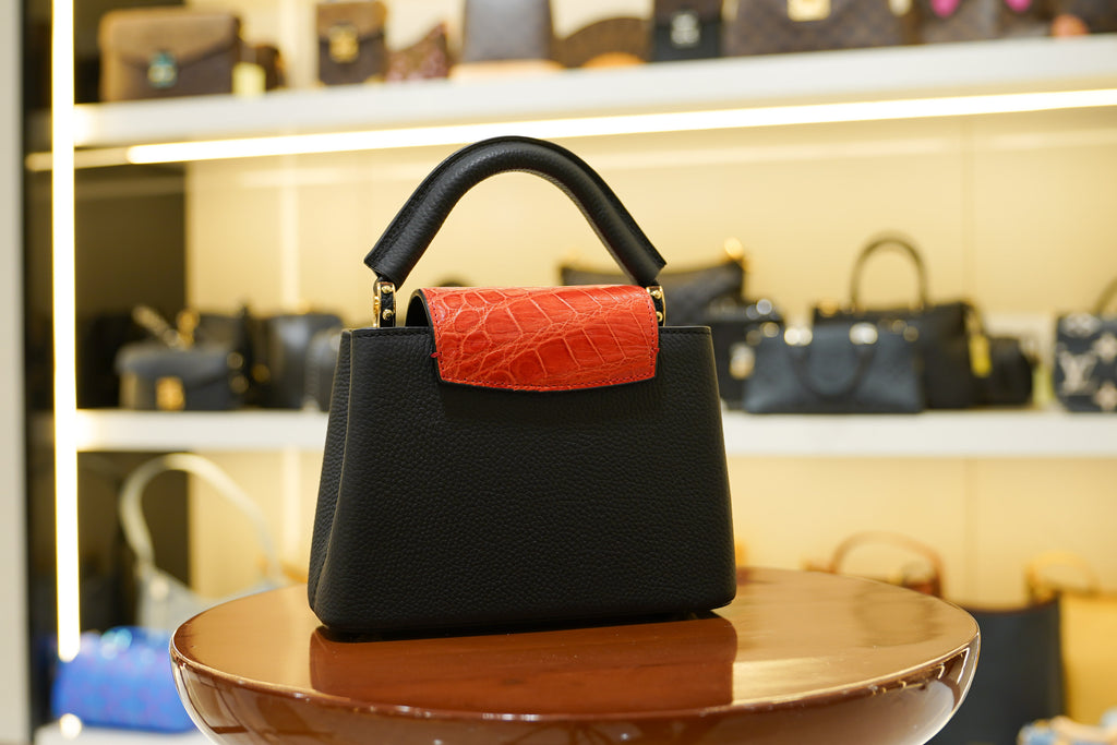 Louis Vuitton | Capucines Medium – Leather – Black – Gold Hardware