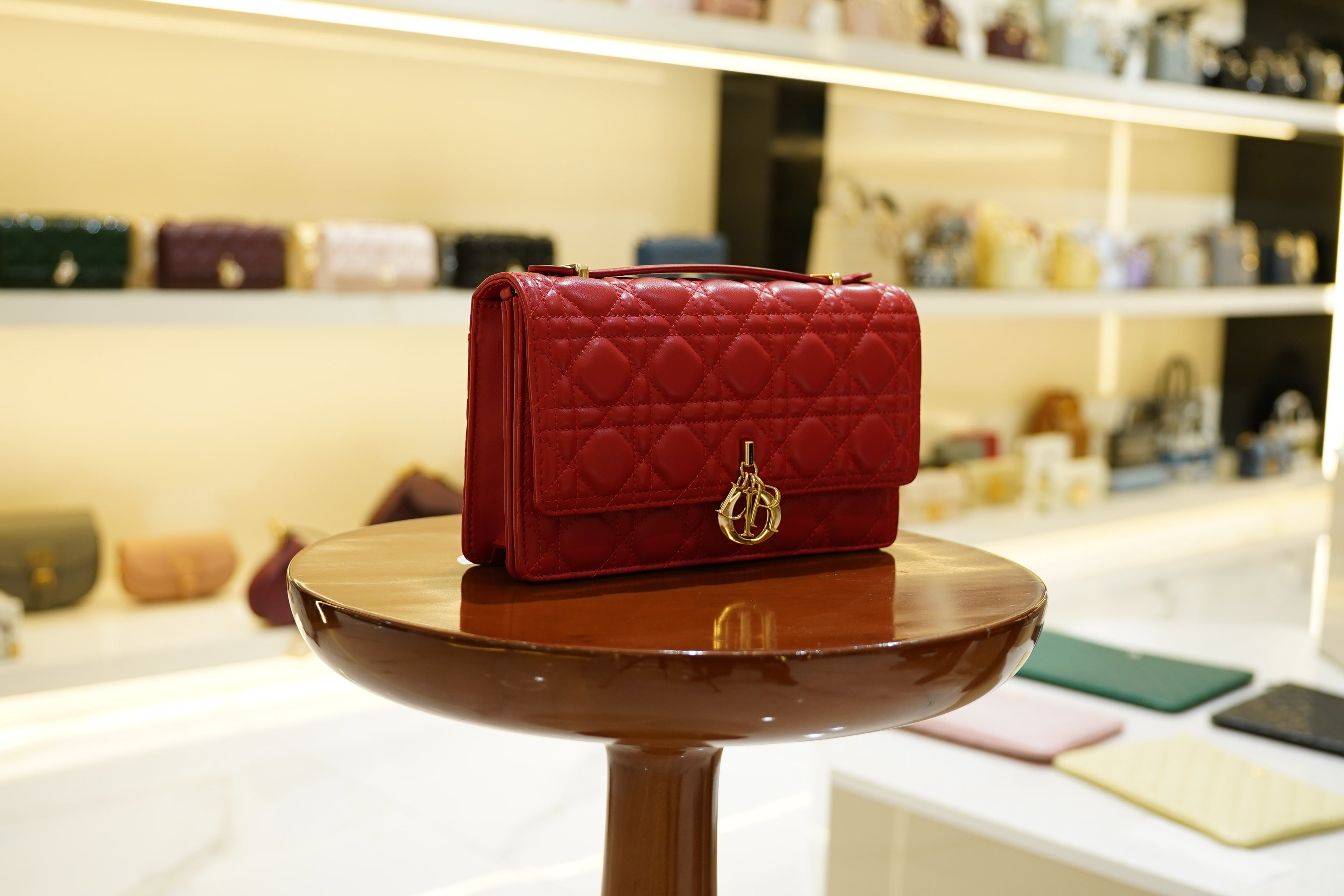 Dior | My Dior Mini Bag – Lambskin – Red – Gold Hardware