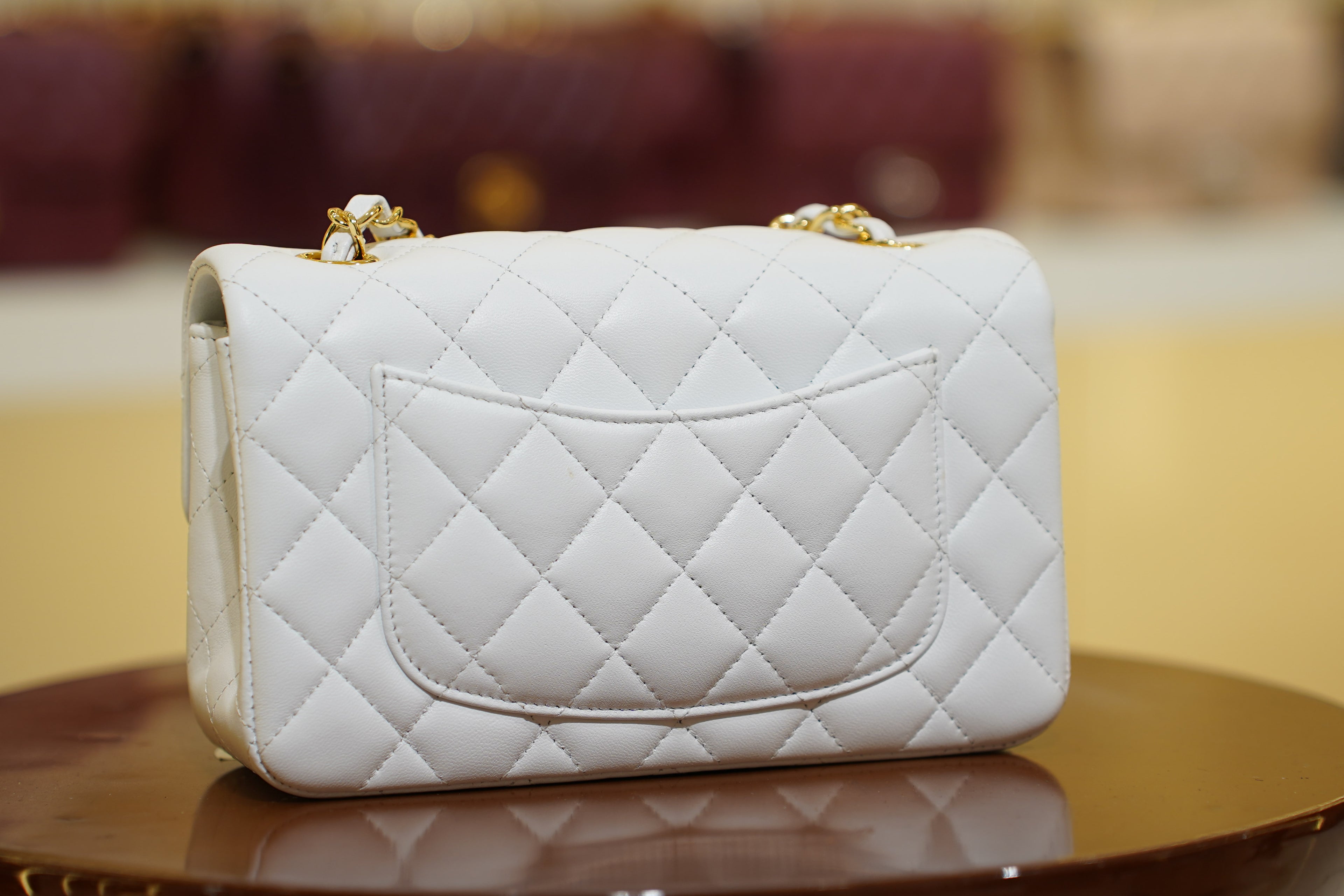 Chanel | Classic Flap Bag – White Lambskin – Gold Hardware