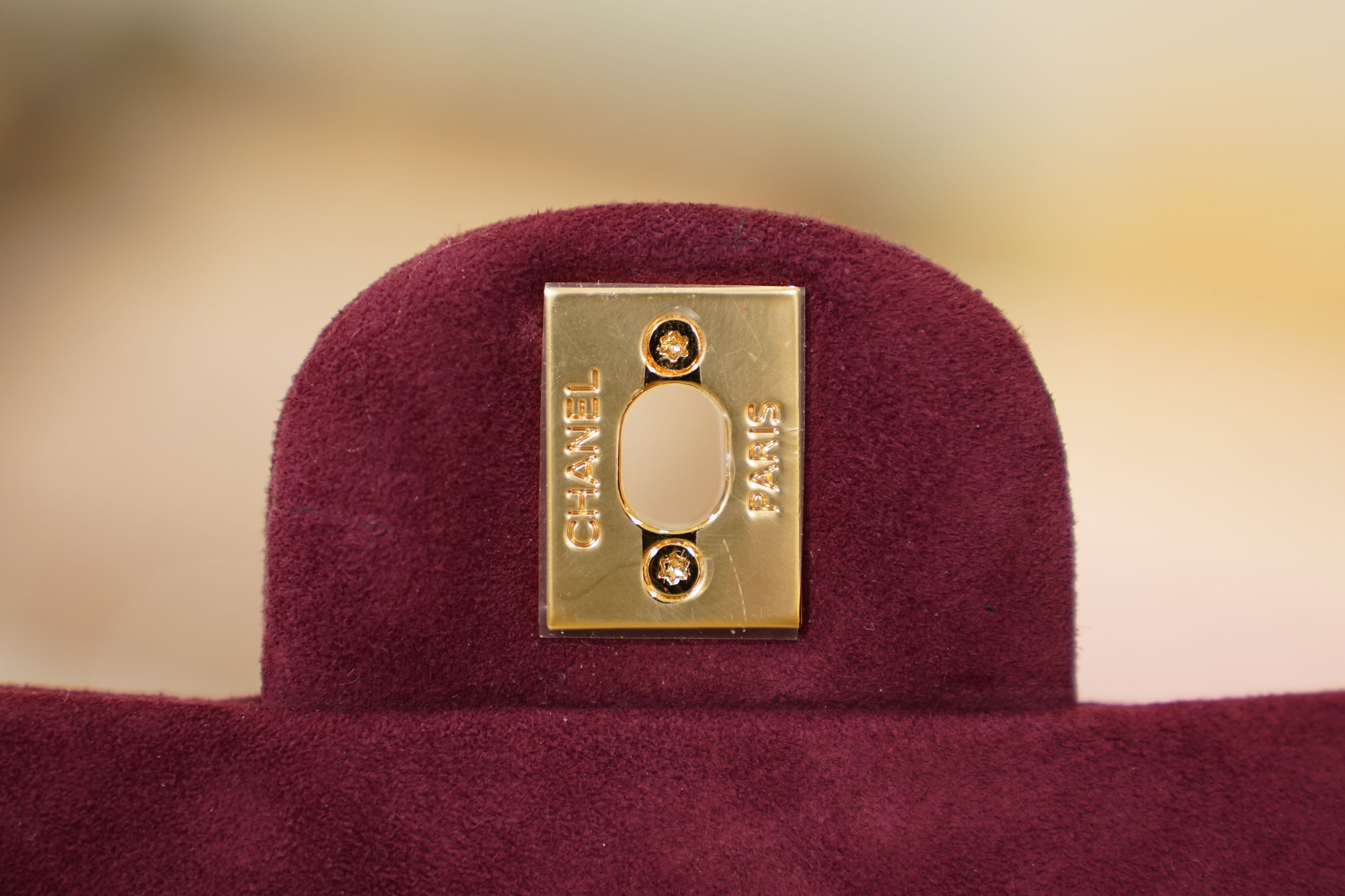 Chanel | Classic Flap Bag – Burgundy Suede – Gold Hardware