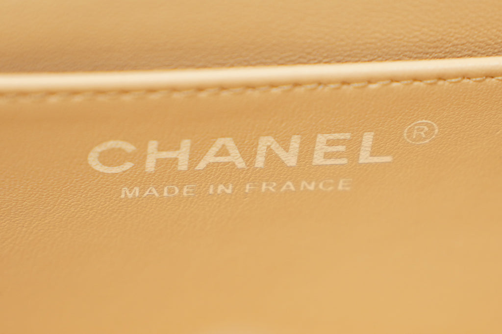 Chanel | Classic Flap Bag – Beige Caviar Leather – Silver Hardware