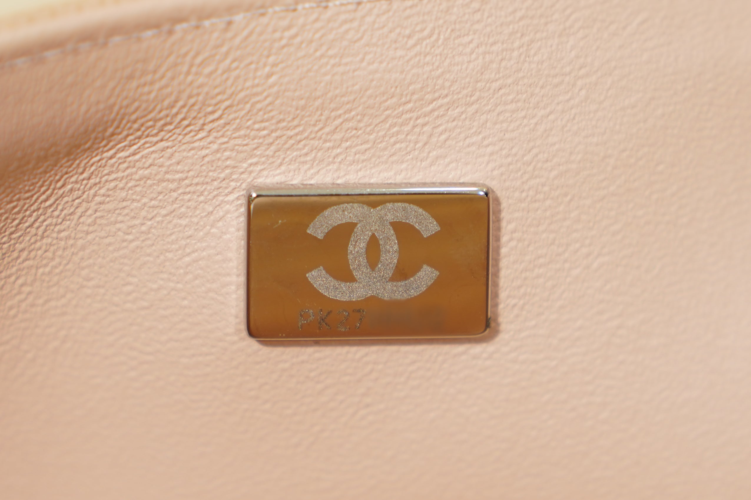 Chanel | Classic Flap Bag – Light Beige Caviar Leather – Silver Hardware