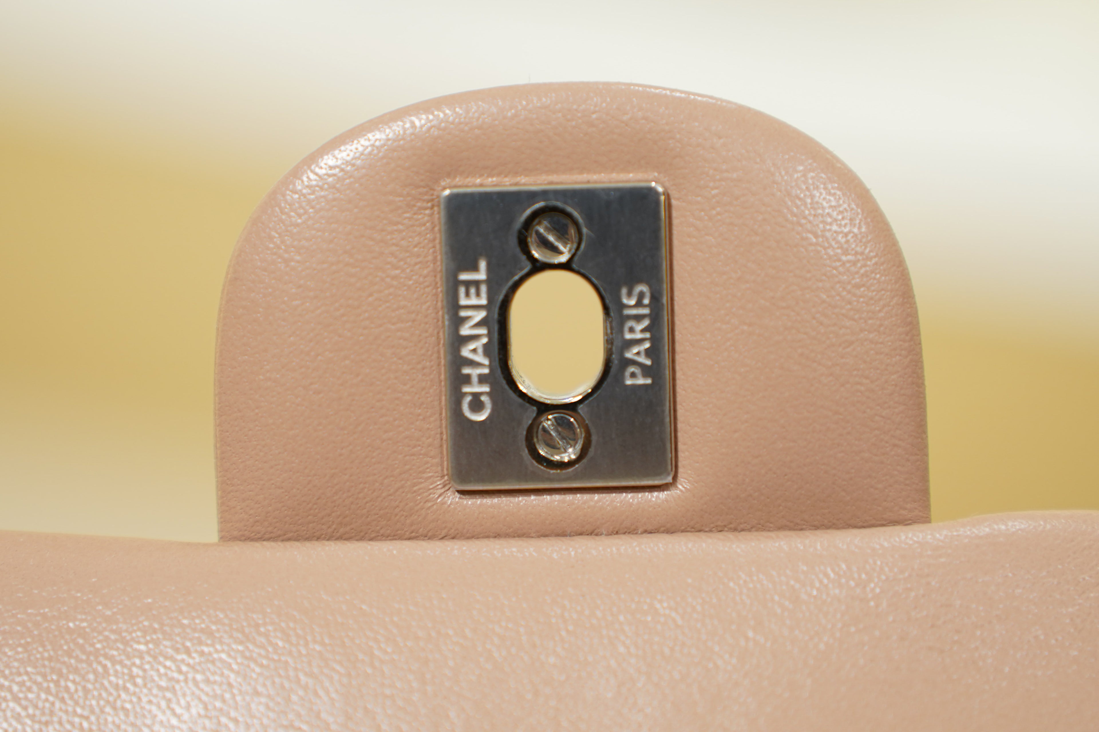 Chanel | Classic Flap Bag – Nude Beige Lambskin – Silver Hardware