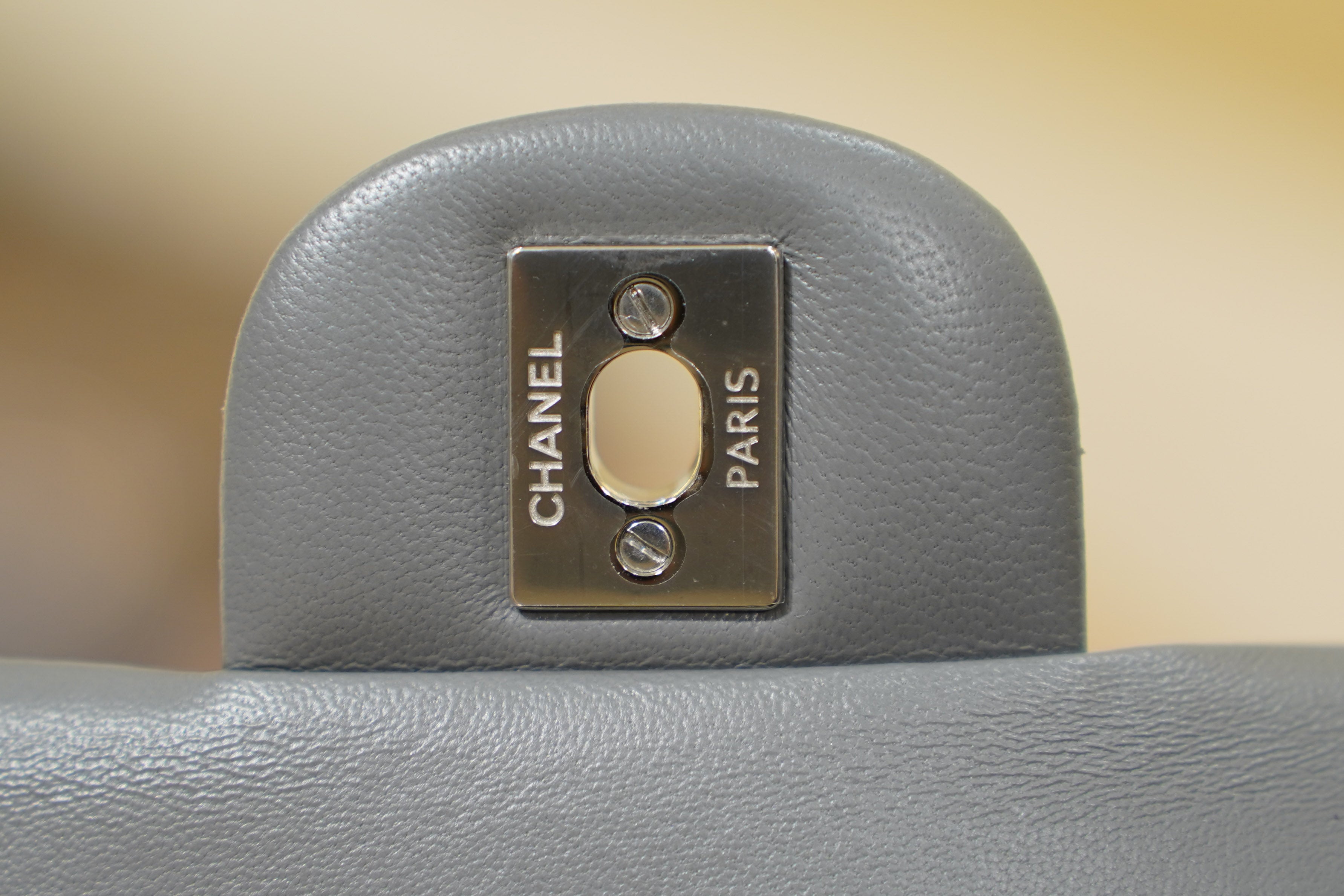 Chanel | Classic Flap Bag – Grey Lambskin – Silver Hardware