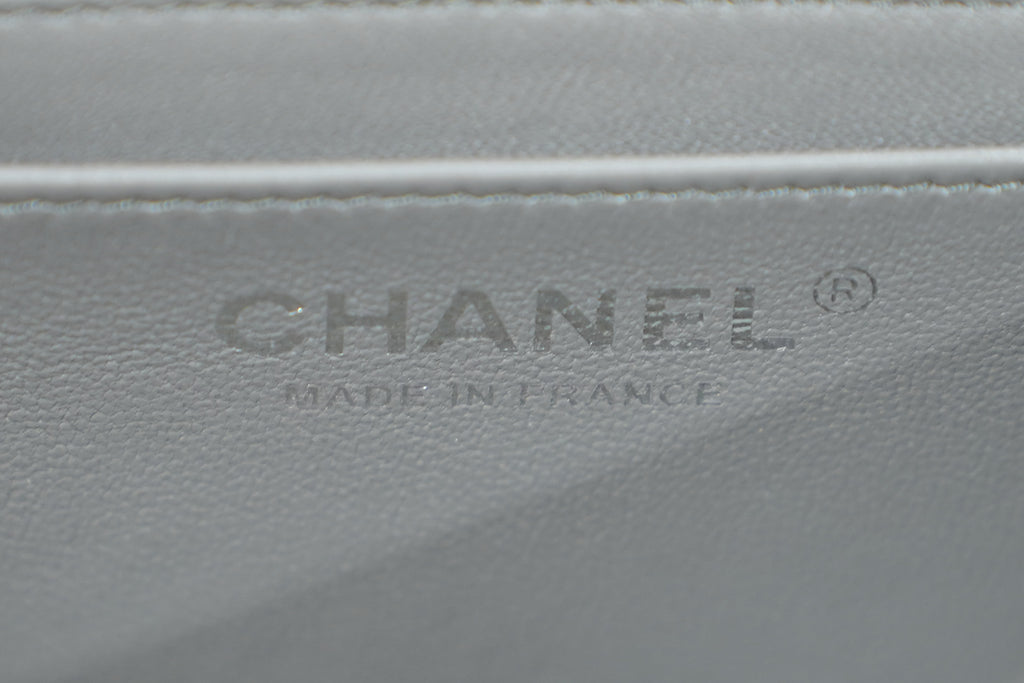 Chanel | Classic Flap Bag – Grey Caviar Leather – Silver Hardware