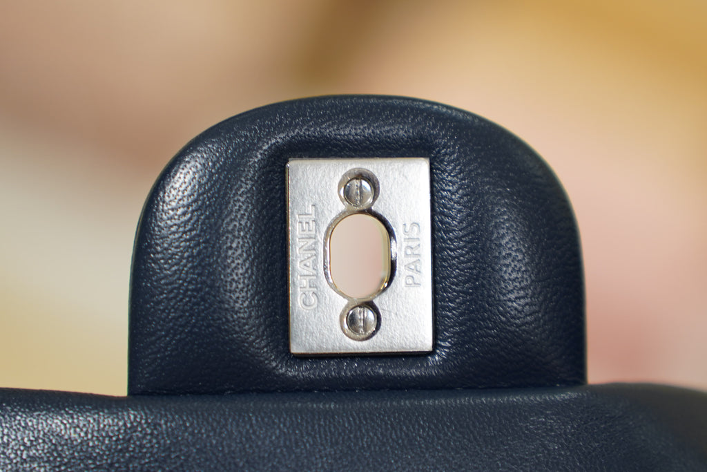 Chanel | Classic Flap Bag – Navy Blue Lambskin – Silver Hardware