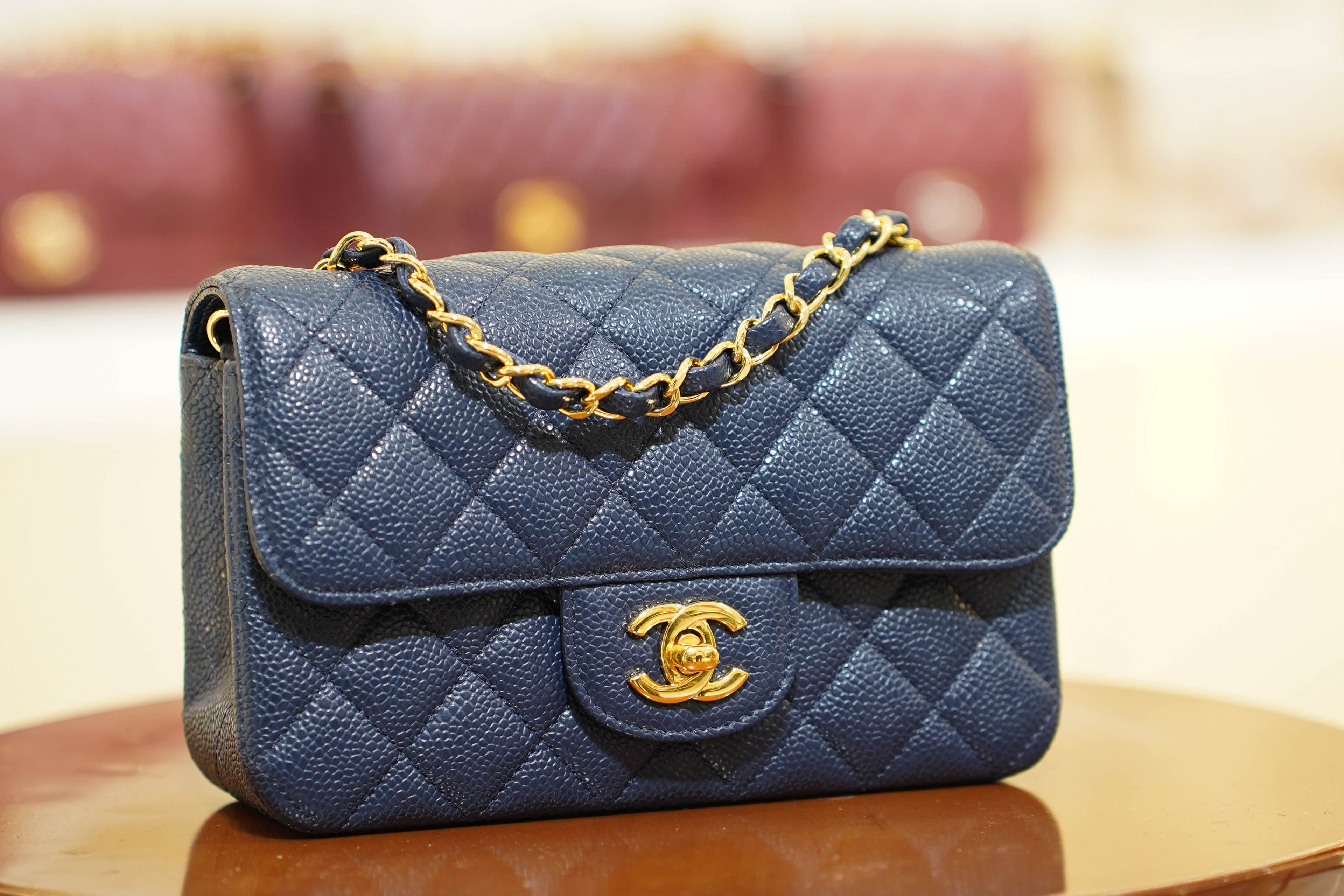 Chanel | Classic Flap Bag – Navy Caviar Leather – Gold Hardware