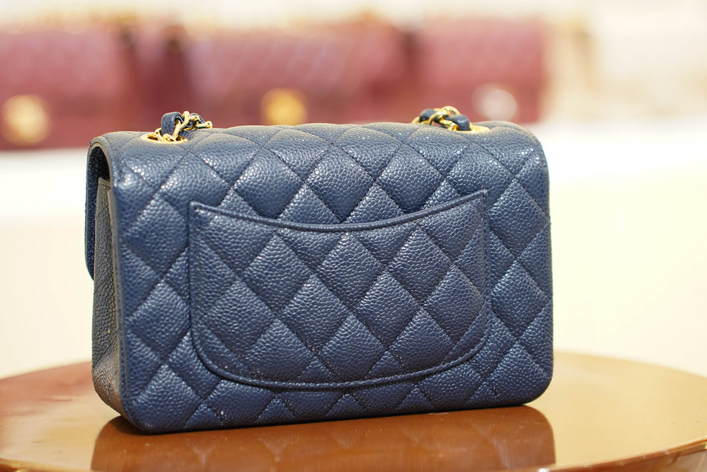 Chanel | Classic Flap Bag – Navy Caviar Leather – Gold Hardware