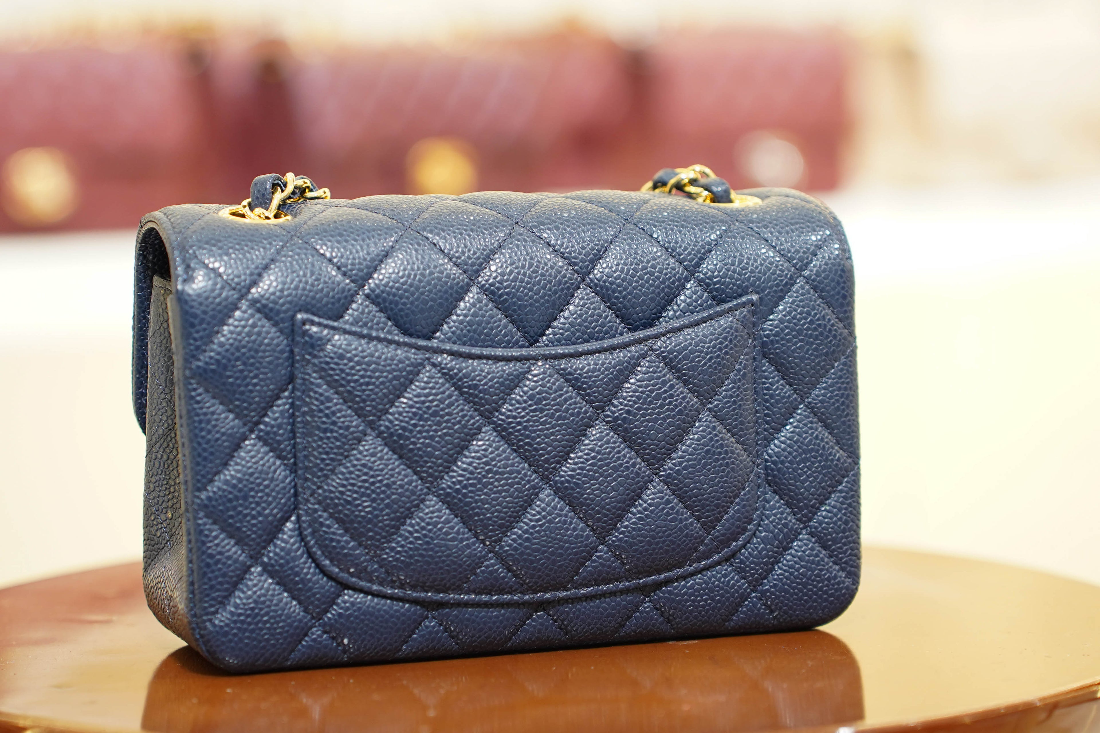 Chanel | Classic Flap Bag – Navy Caviar Leather – Gold Hardware