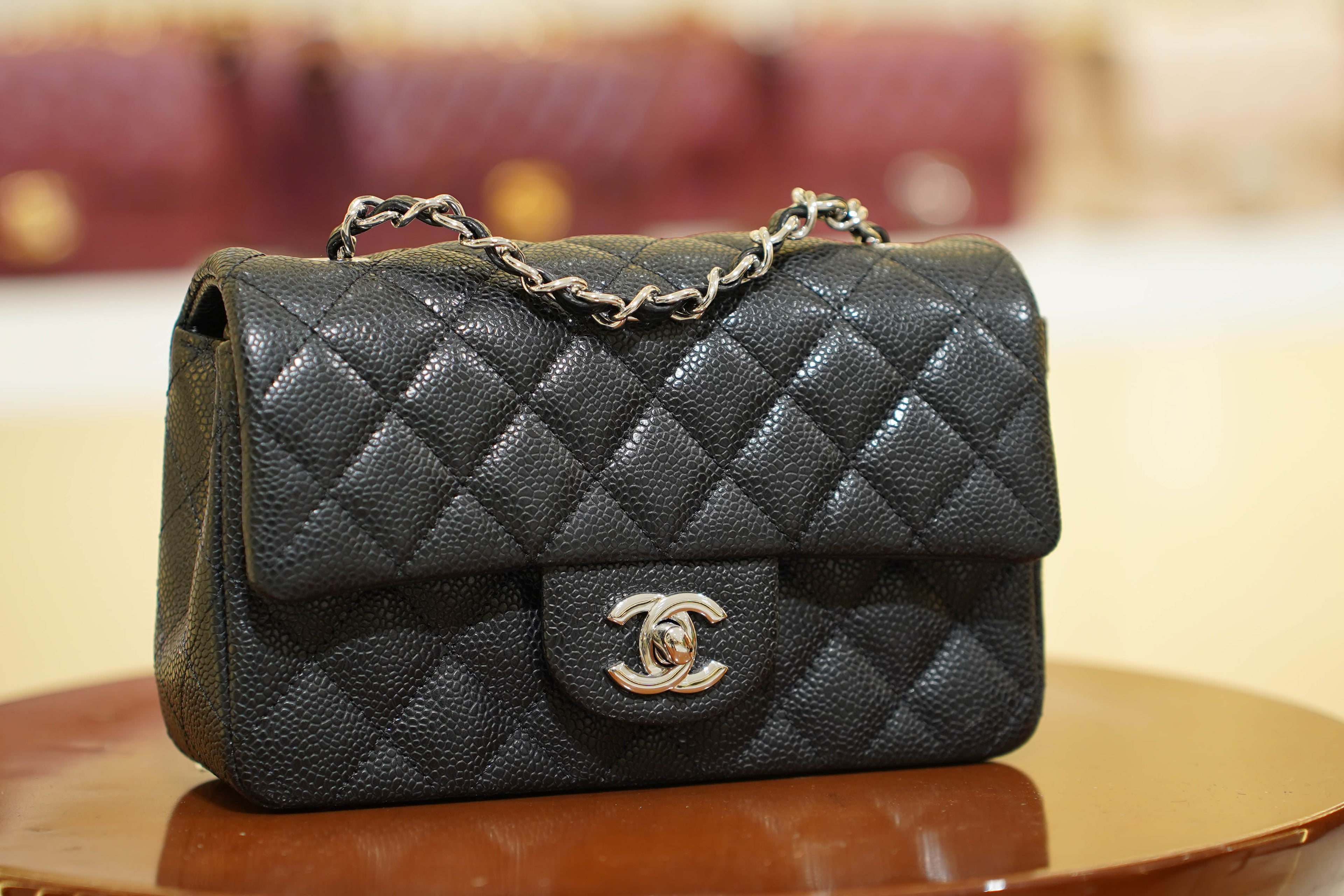 Chanel | Classic Flap Bag – Black Caviar Leather – Silver Hardware