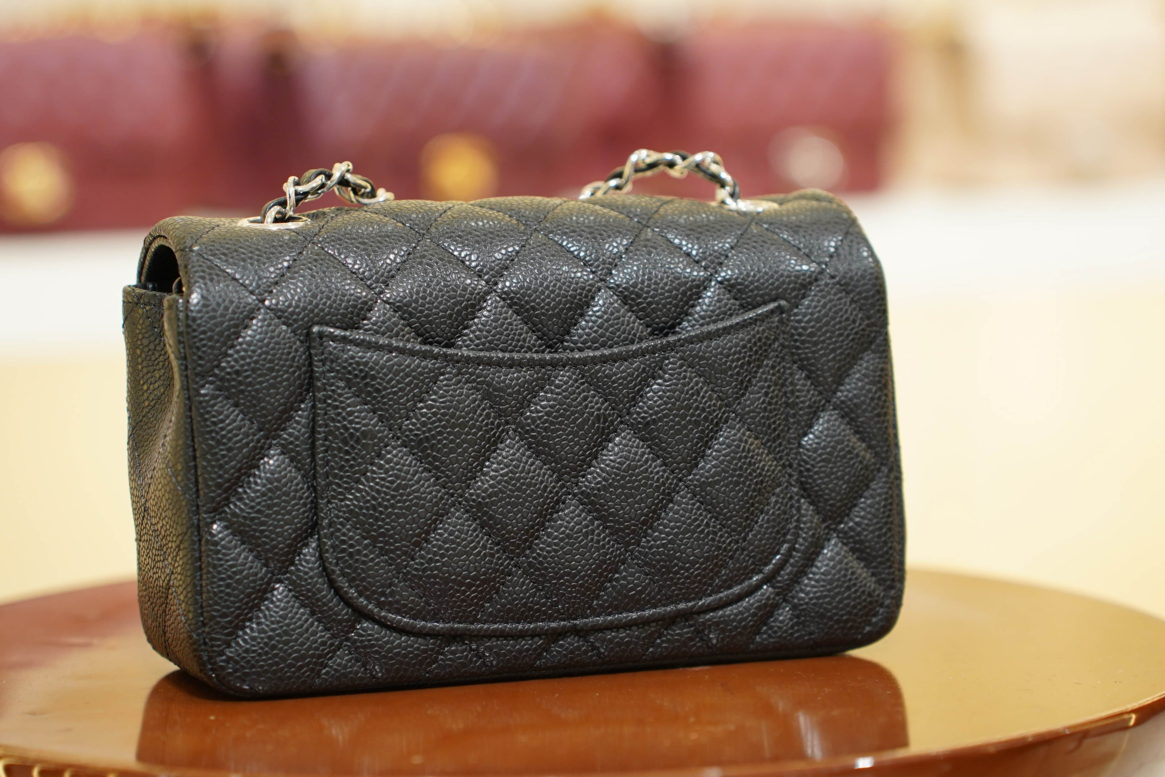 Chanel | Classic Flap Bag – Black Caviar Leather – Silver Hardware