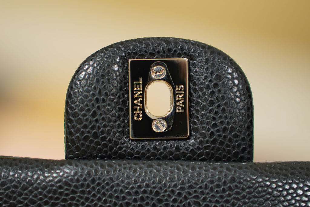 Chanel | Classic Flap Bag – Black Caviar Leather – Silver Hardware