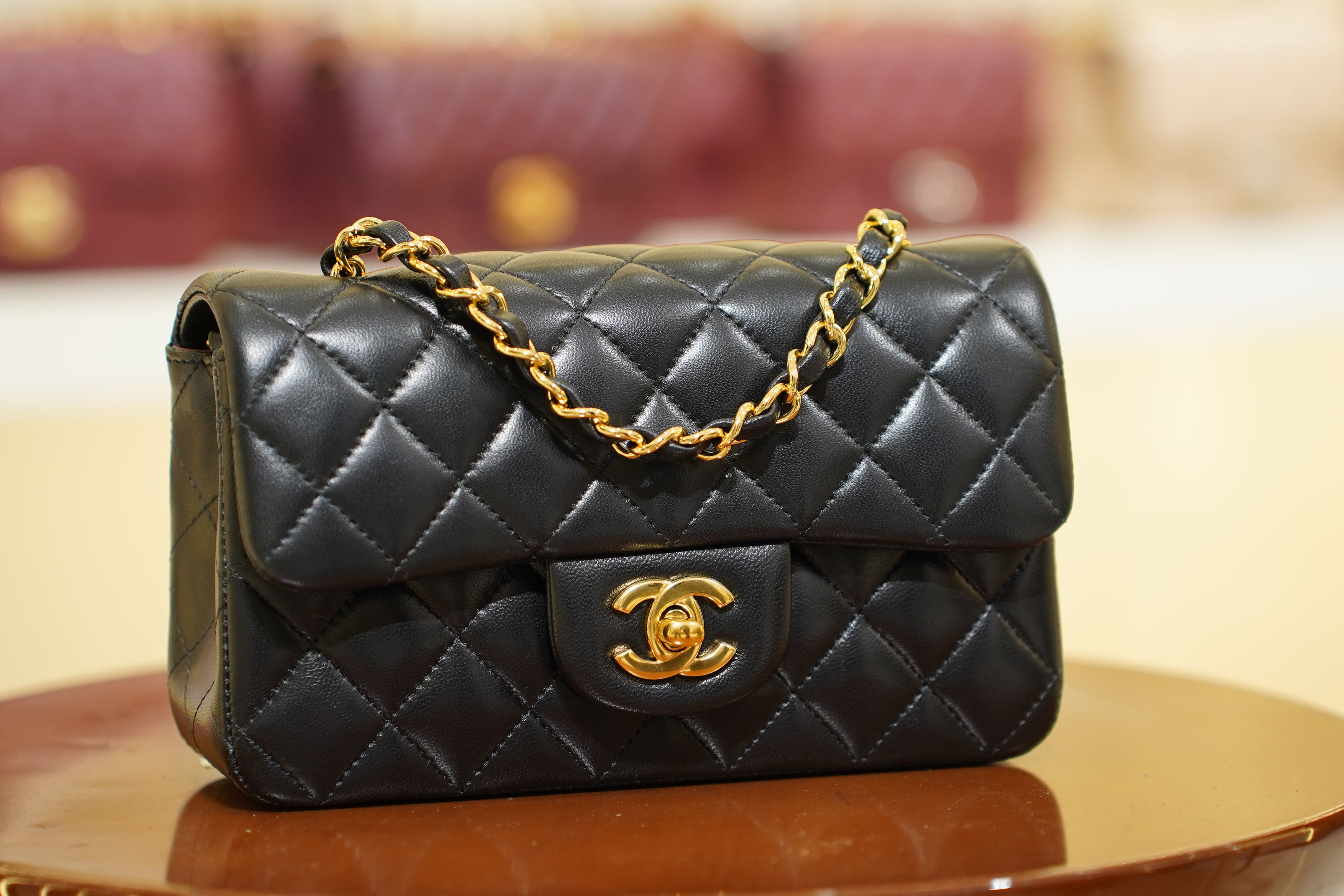 Chanel | Classic Flap Bag – Black Lambskin Leather – Gold Hardware