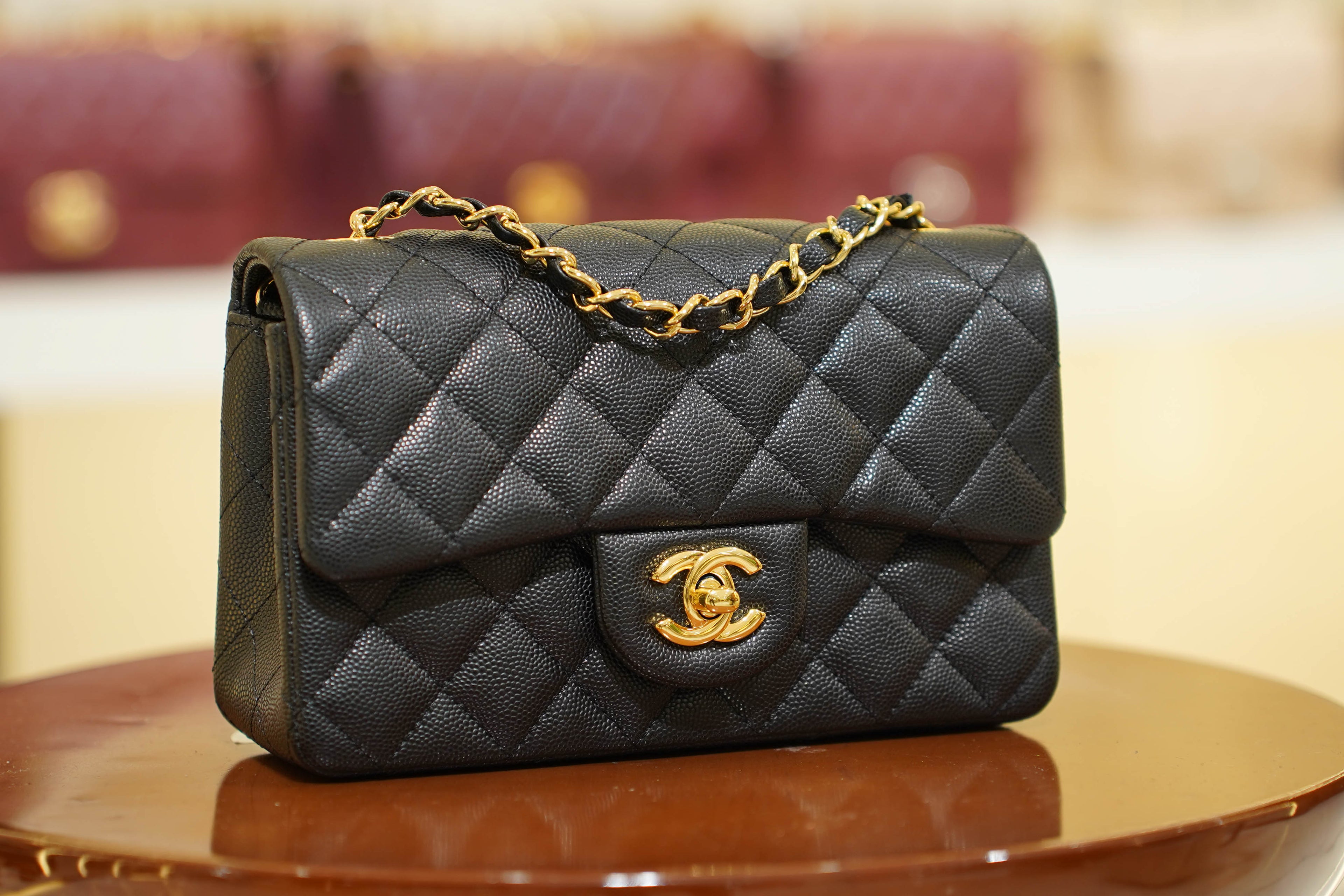 Chanel | Classic Flap Bag – Black Caviar Leather – Gold Hardware