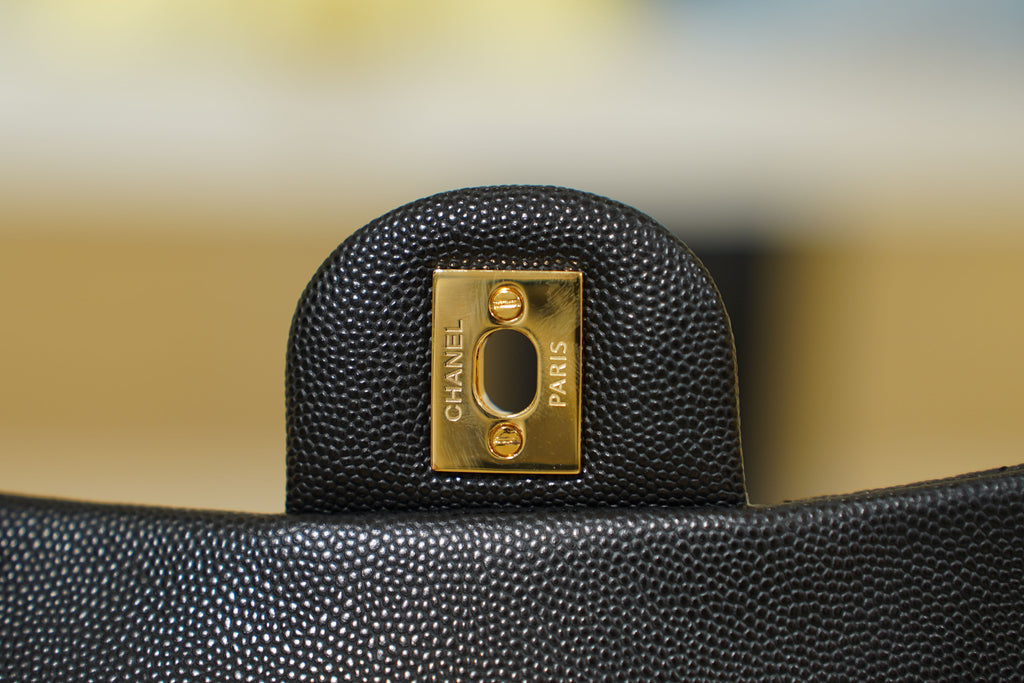 Chanel | Classic Flap Bag – Black Caviar Leather – Gold Hardware