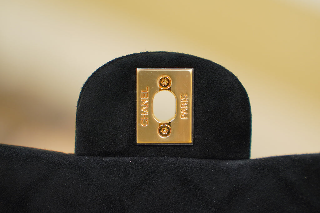 Chanel | Classic Flap Bag – Black Suede – Gold Hardware