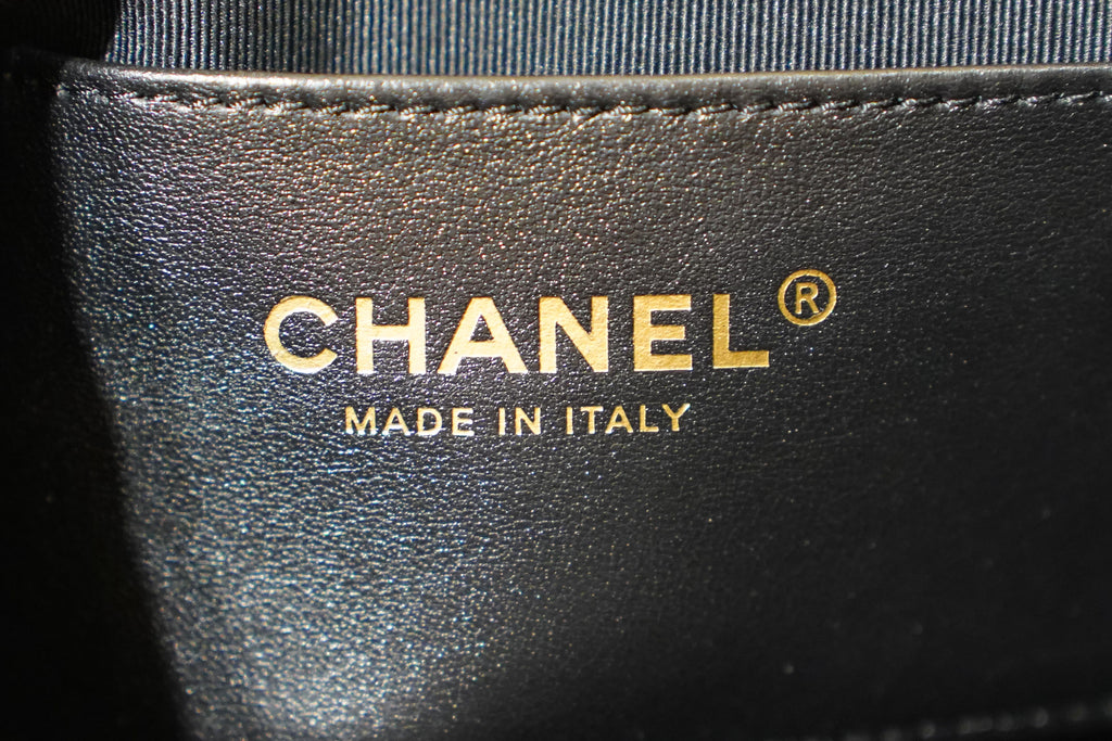 Chanel | 25 Small Handbag – Suede Leather – Black – Gold Hardware