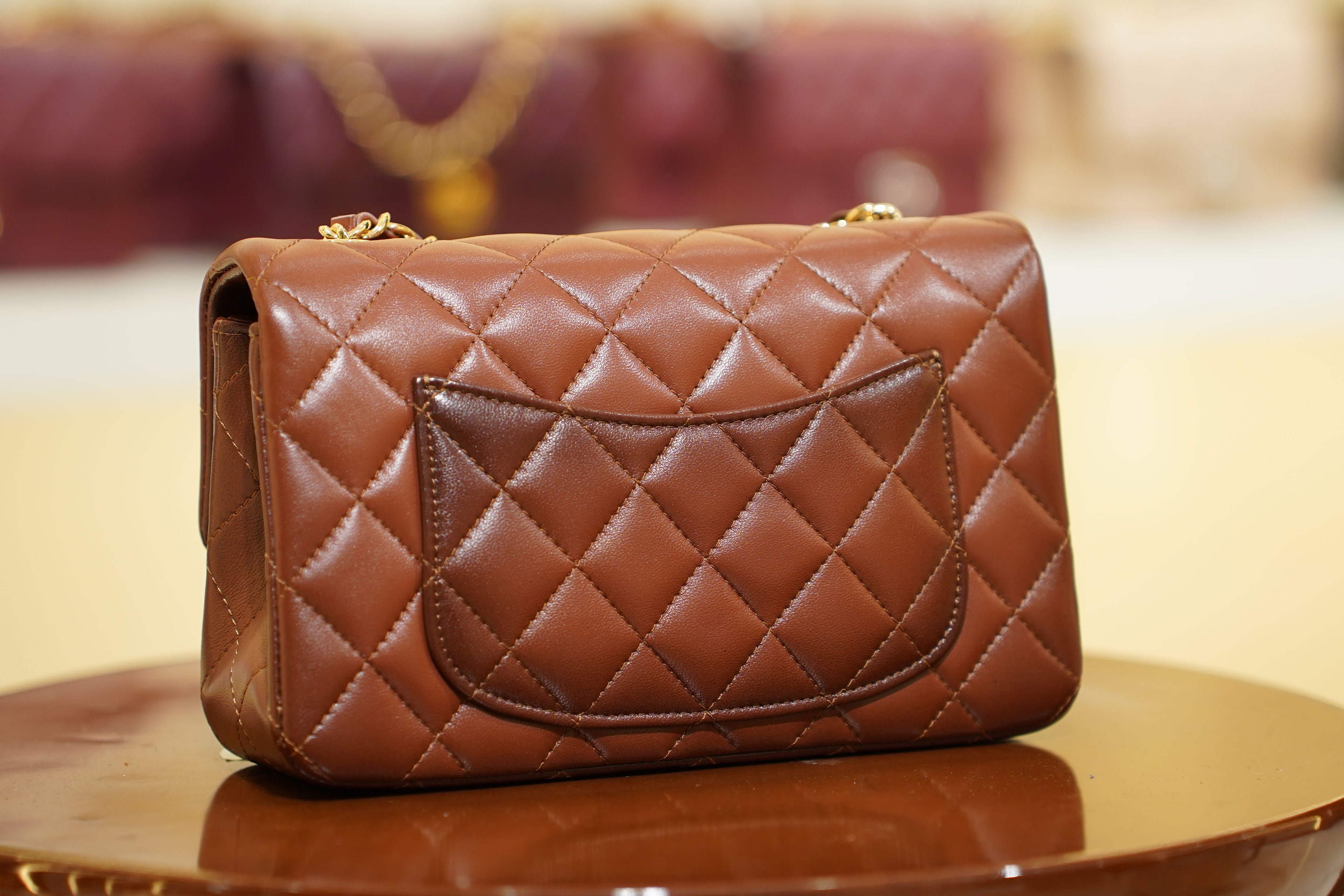 Chanel | Classic Flap Bag – Chocolate Brown Lambskin – Gold Hardware