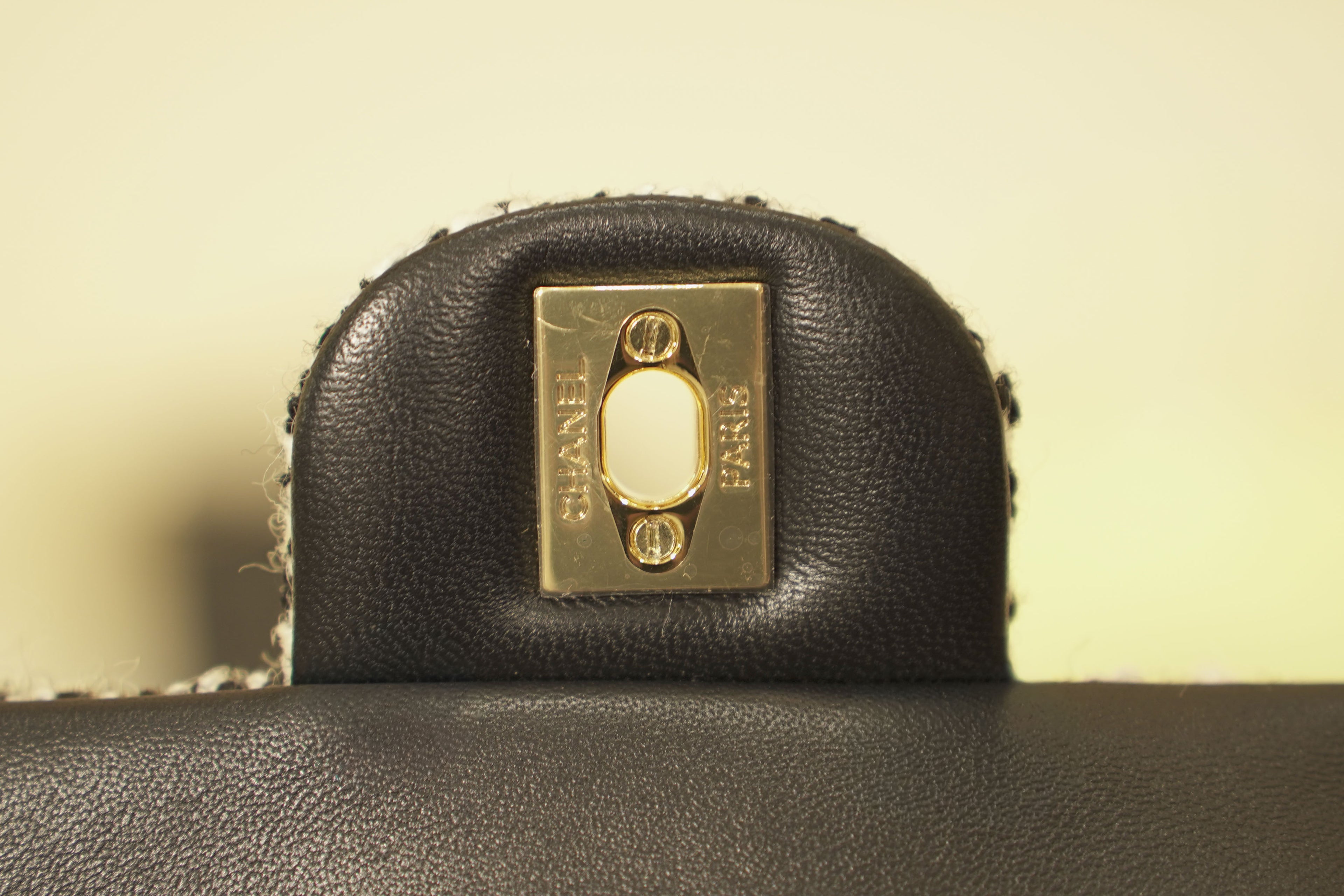 Chanel | Classic Flap Bag – Black & White Tweed – Gold Hardware