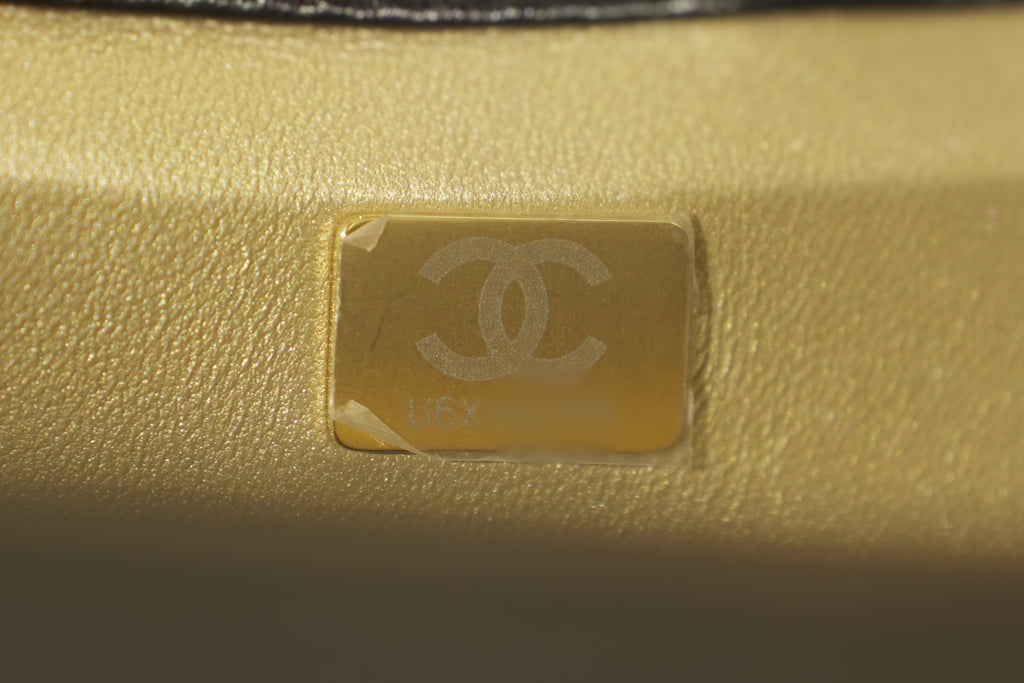 Chanel | Classic Flap Bag – Black Lambskin with Pearls – Gold Hardware