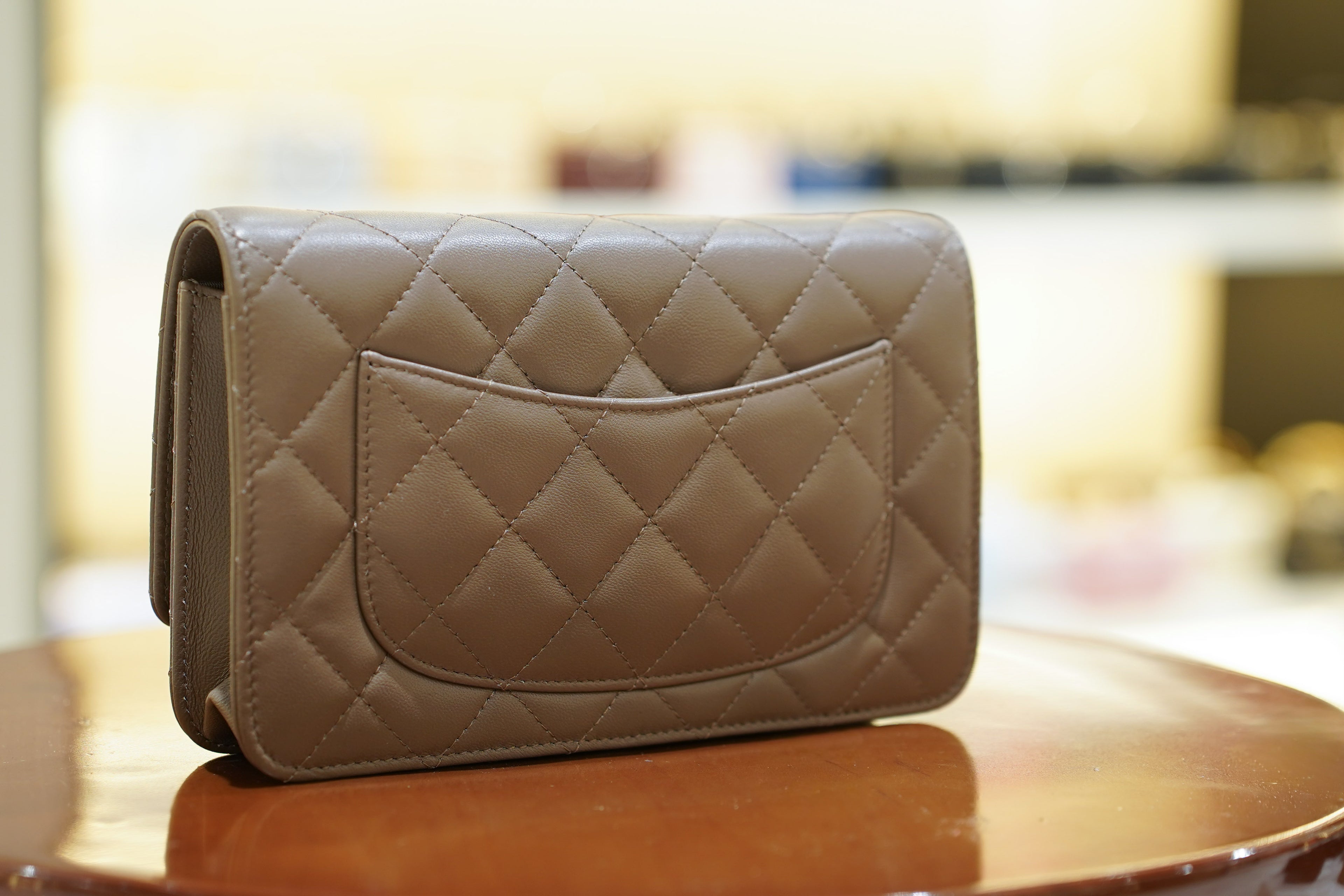 Chanel | Wallet on Chain – Lambskin – Brown – Gold Hardware