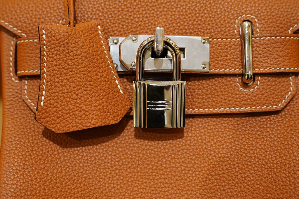 Hermes | Hac a Doc – Togo – Orange – Silver Hardware