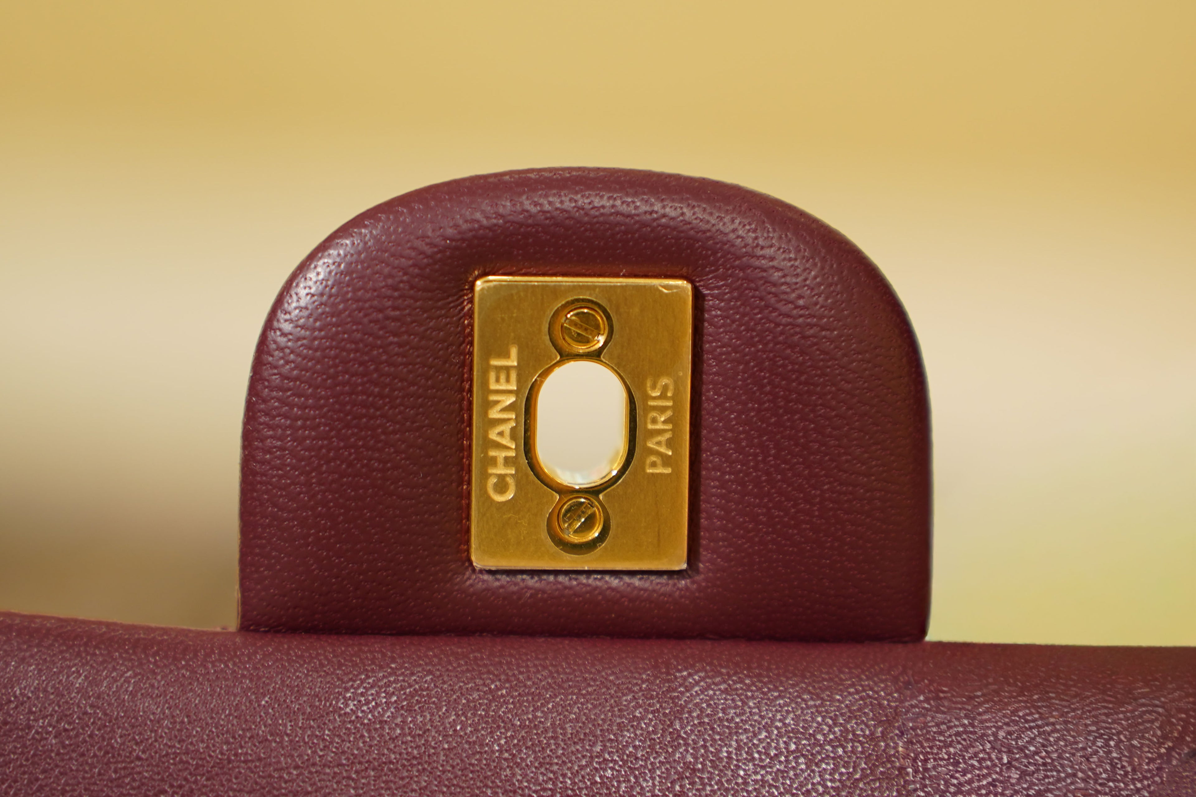 Chanel | Square Mini Flap Bag – Leather – Burgundy – Gold Hardware