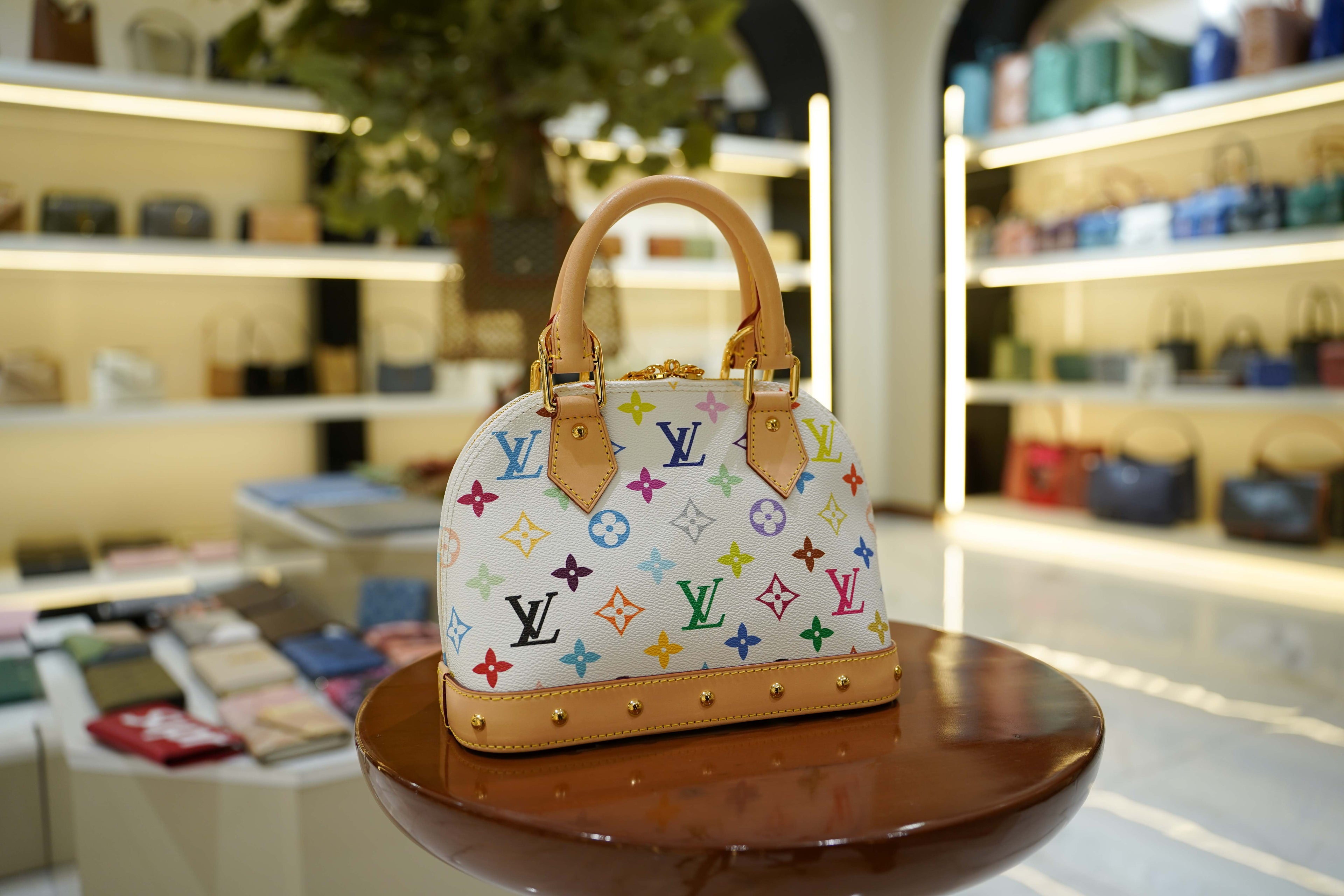 Louis Vuitton | Alma – Canvas – Multicolor – Gold Hardware