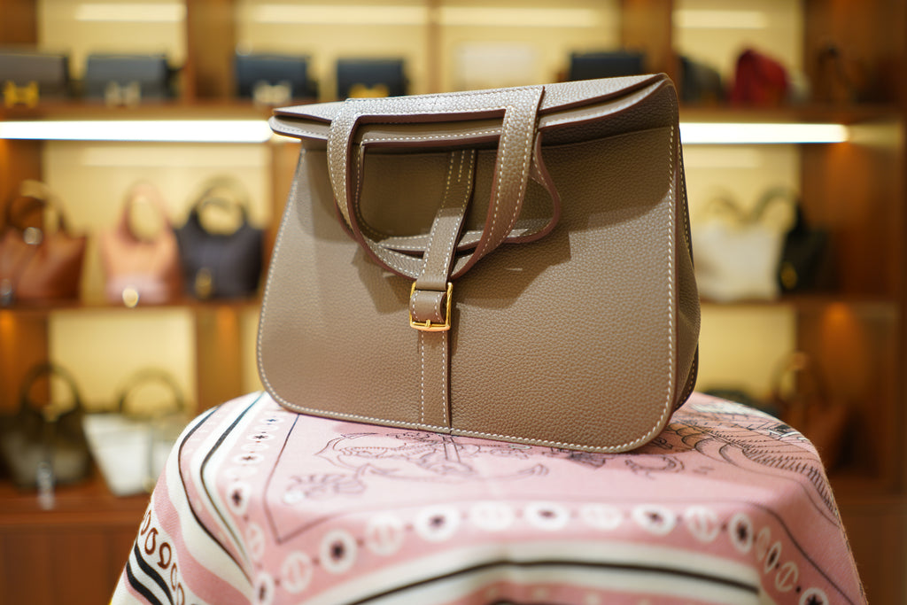 Hermes | Halzan 25 – Epsom – Taupe – Gold Hardware