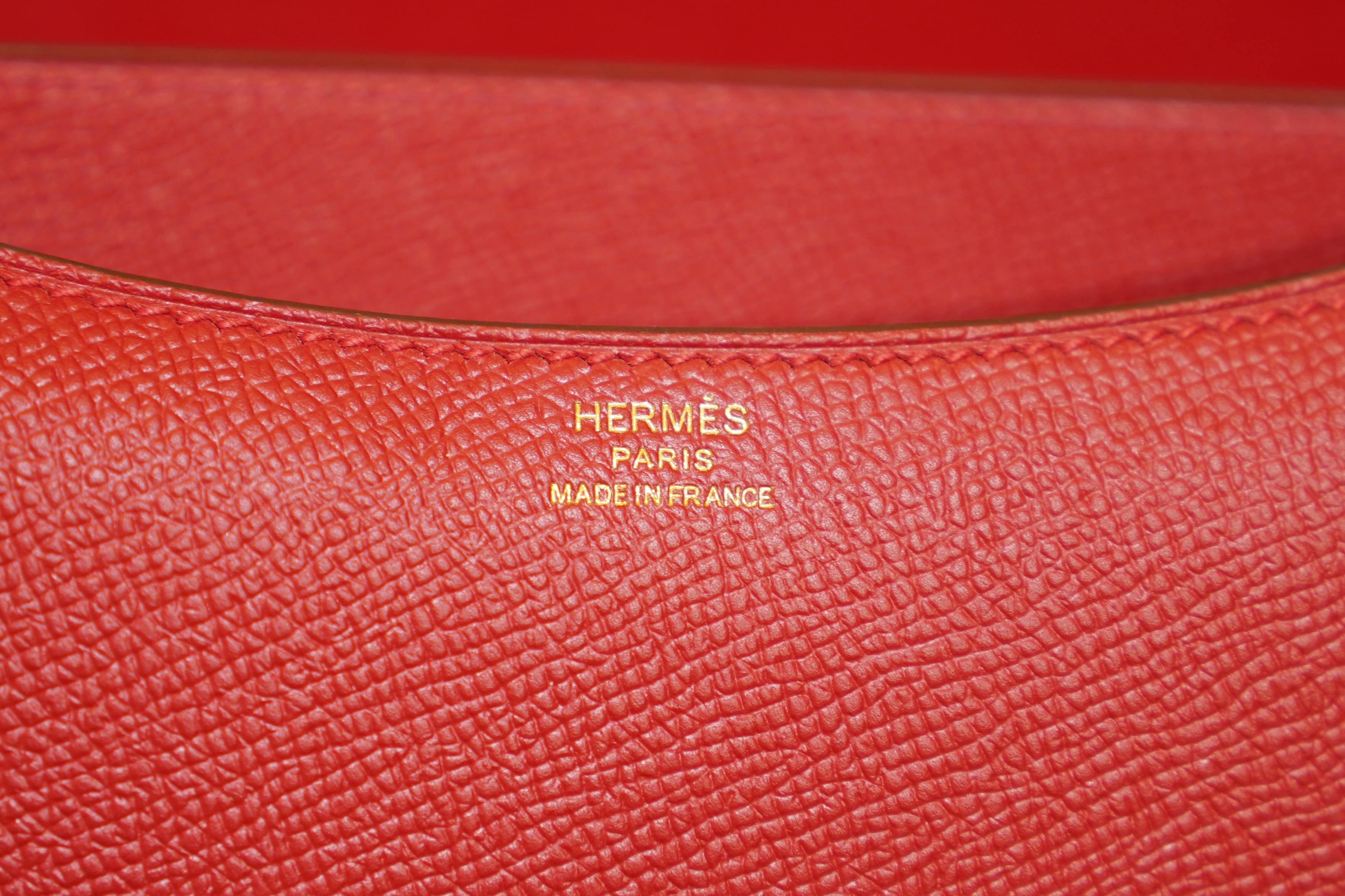 Hermes | Constance – Epsom – Red – Gold Hardware