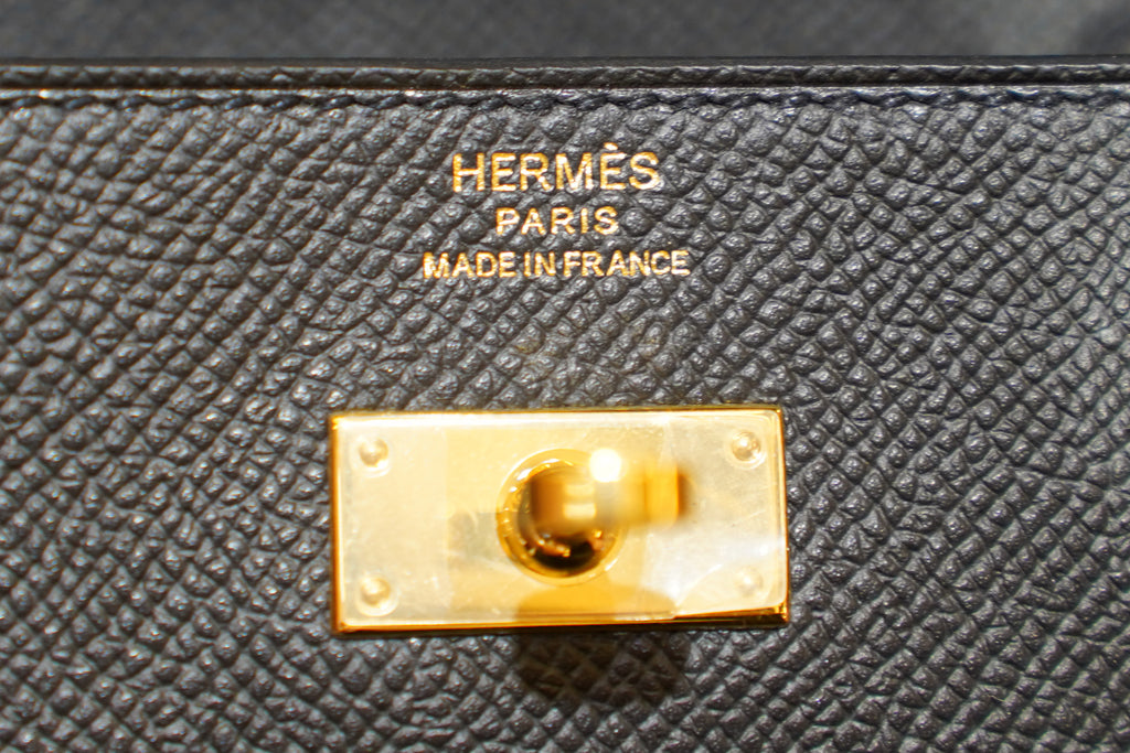 Hermes | Kelly To Go Wallet – Epsom – Black – Gold Hardware