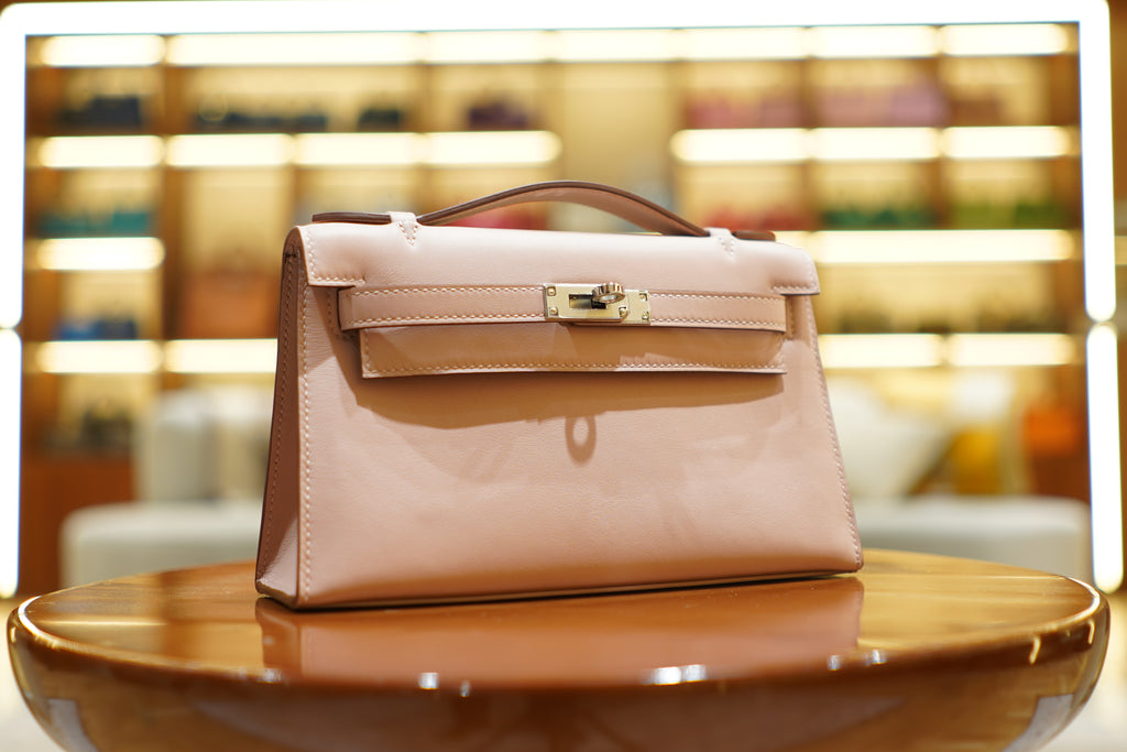 Hermes | Kelly Pochette – Epsom – Pink – Gold Hardware