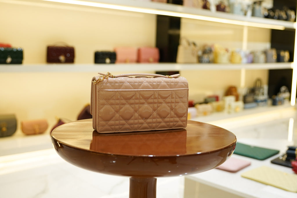 Dior | My Dior Mini Bag – Patent Leather – Rose Poudre – Gold Hardware