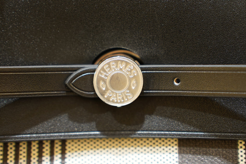 Hermes | Herbag Backpack – Canvas – Beige – Silver Hardware