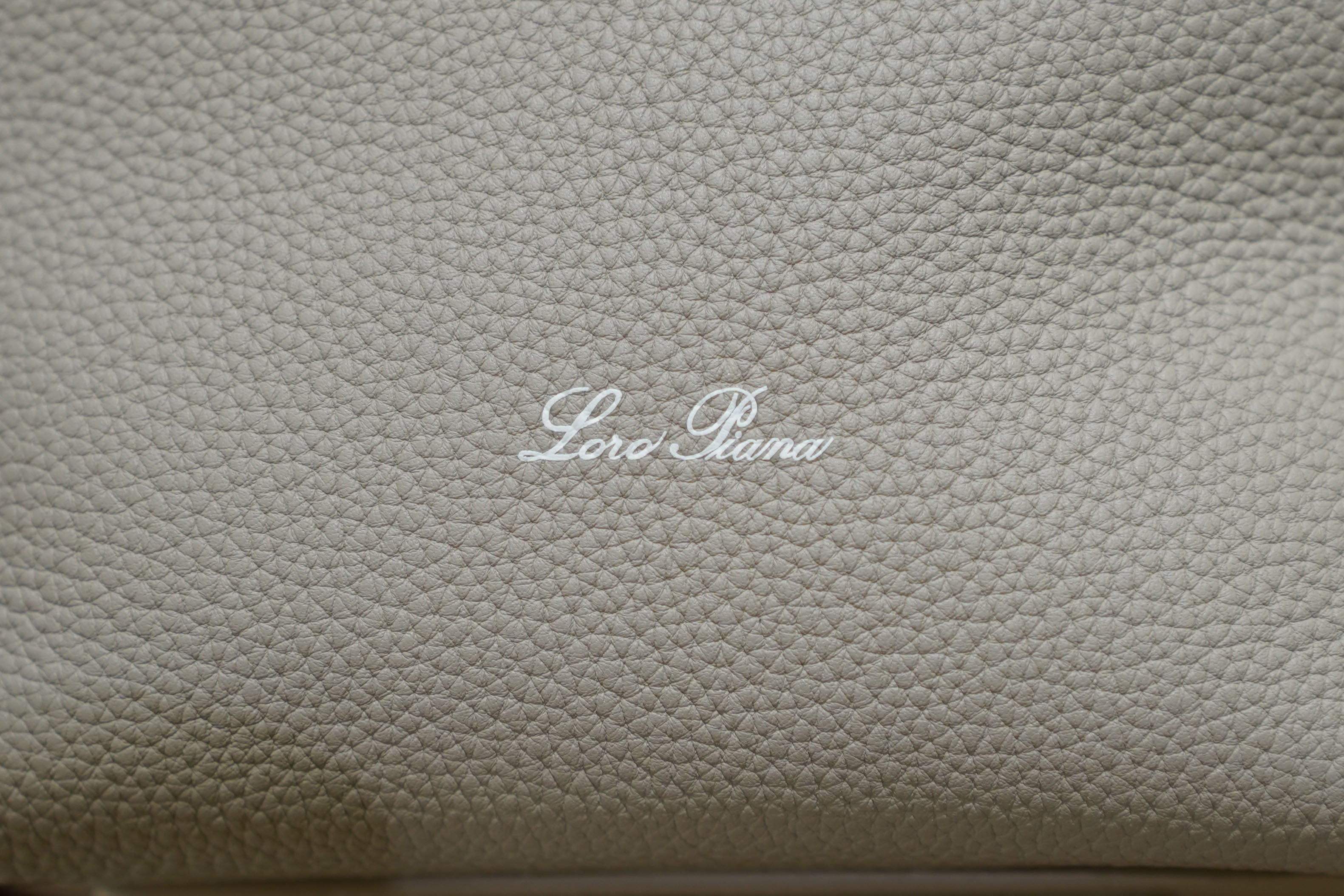 Loro Piana | Bale Bag (Large) – Leather – Beige – Silver Hardware