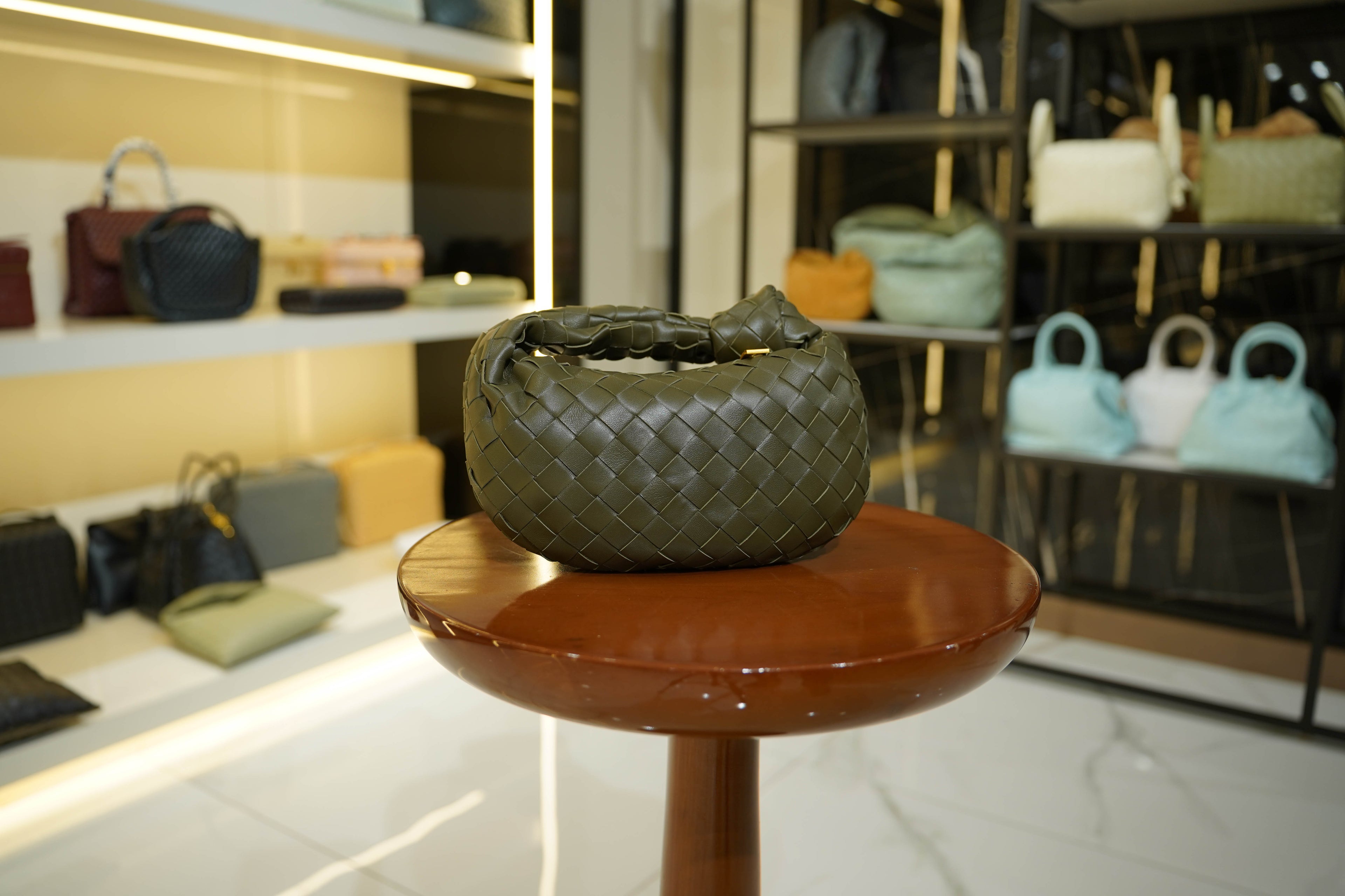 Bottega Veneta | Jodie – Nappa Leather – Green – Gold Hardware