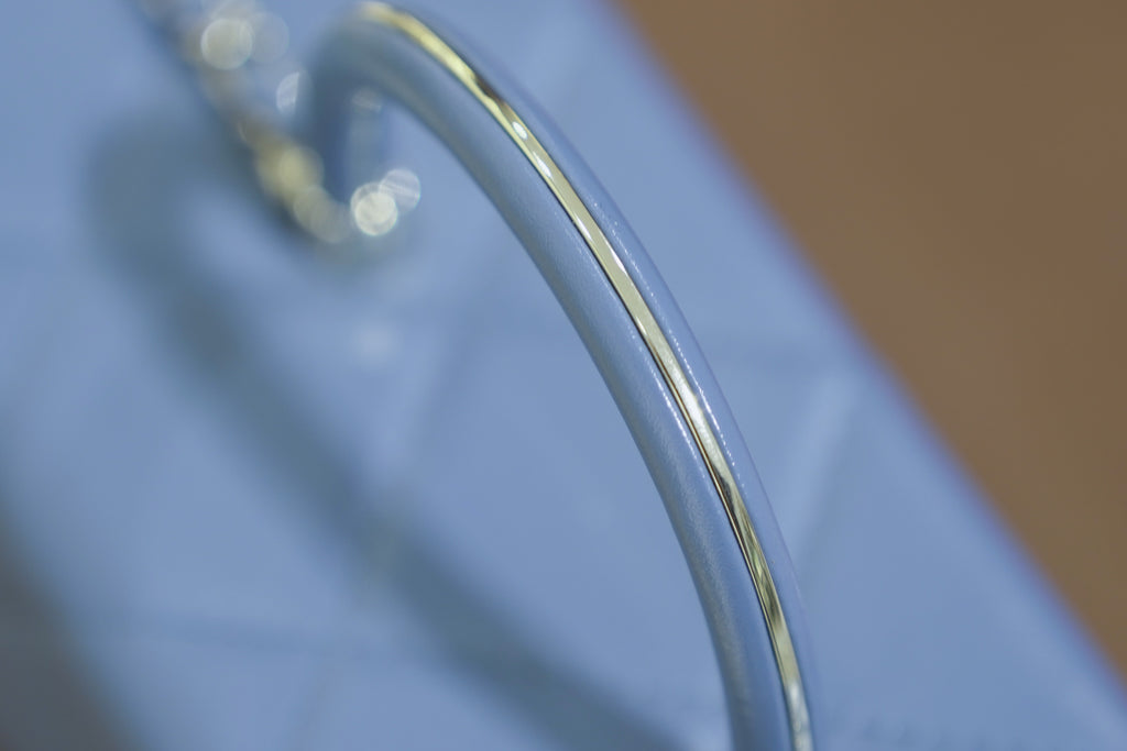 Chanel | Box Bag – Medium – Lambskin – Blue – Gold Hardware