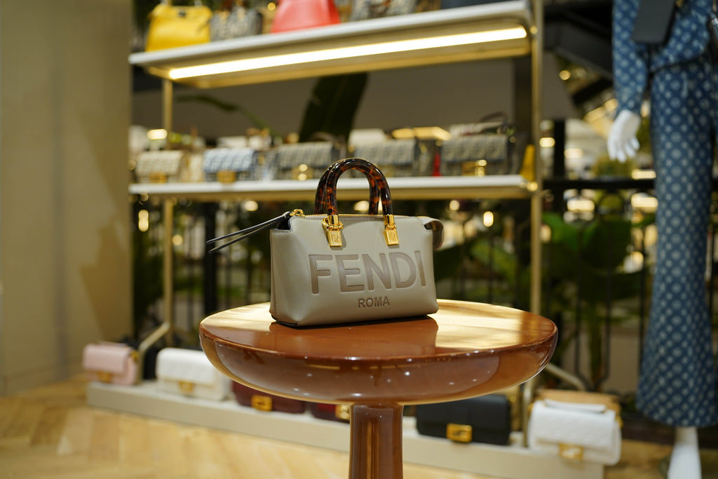 Fendi | By The Way Bag – Leather – Grey – Gold Hardware