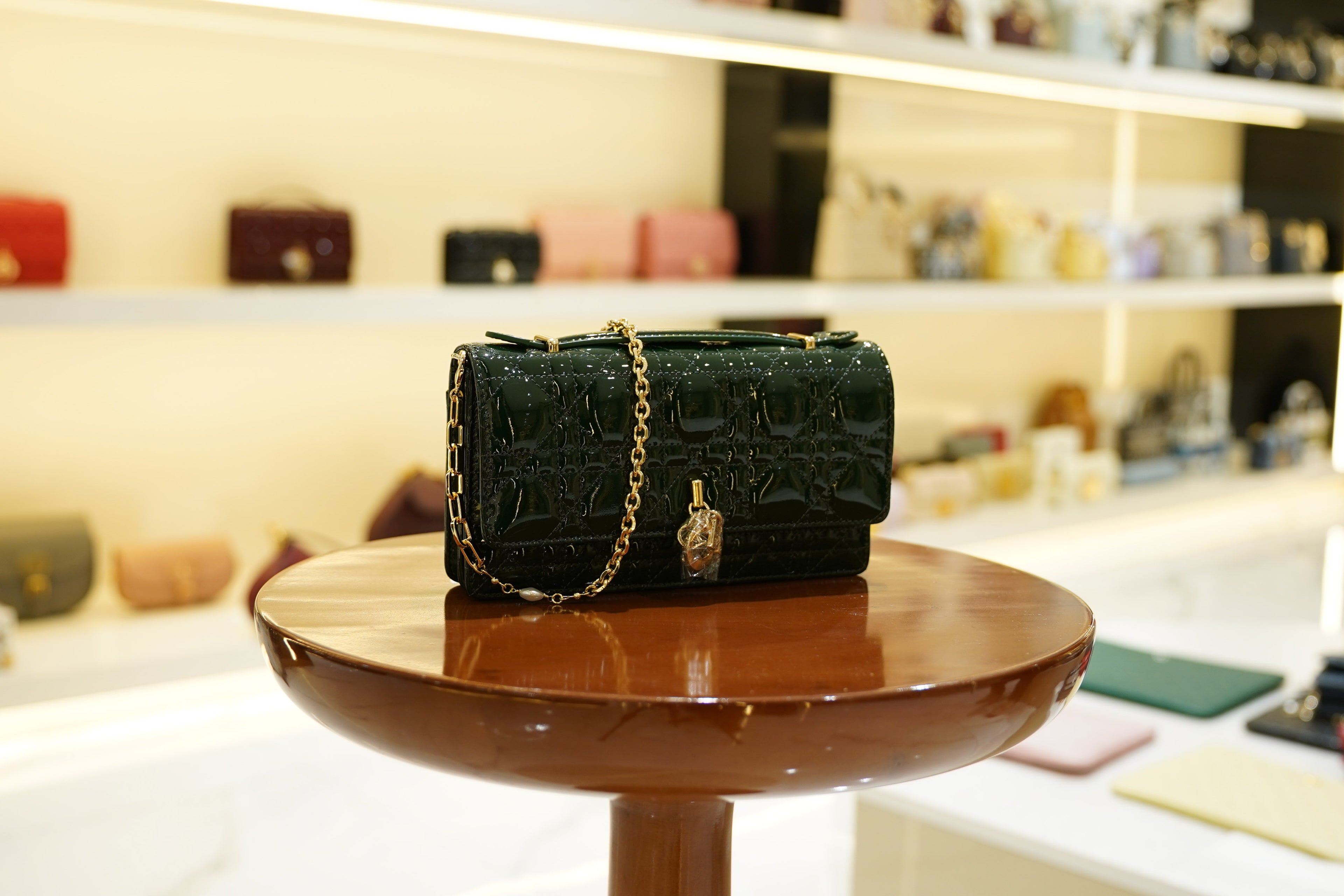 Dior | My Dior Mini Bag – Patent Leather – Green – Gold Hardware